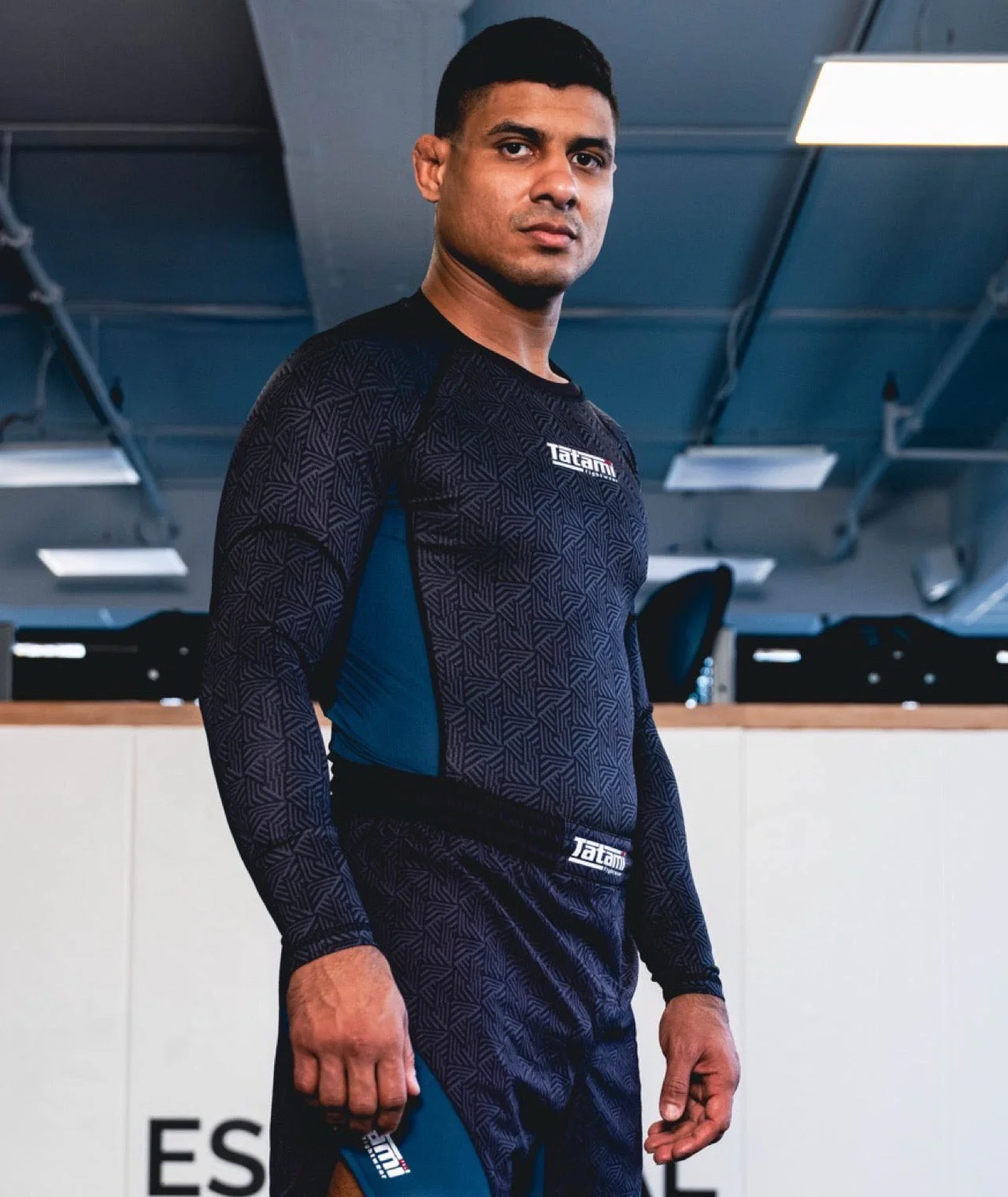 Dimension Long Sleeve Rash Guard - Petrol Blue - Image 6