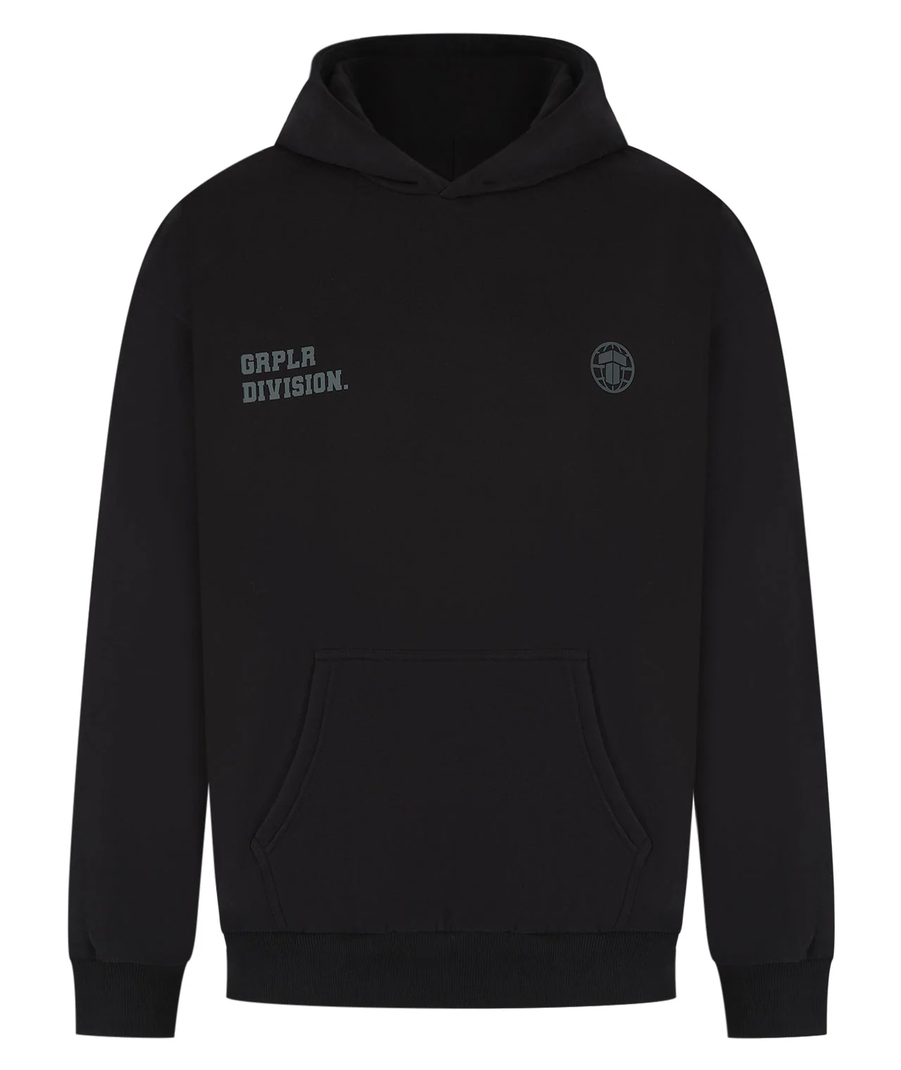 GRPLR Division Oversized Hoodie - Black