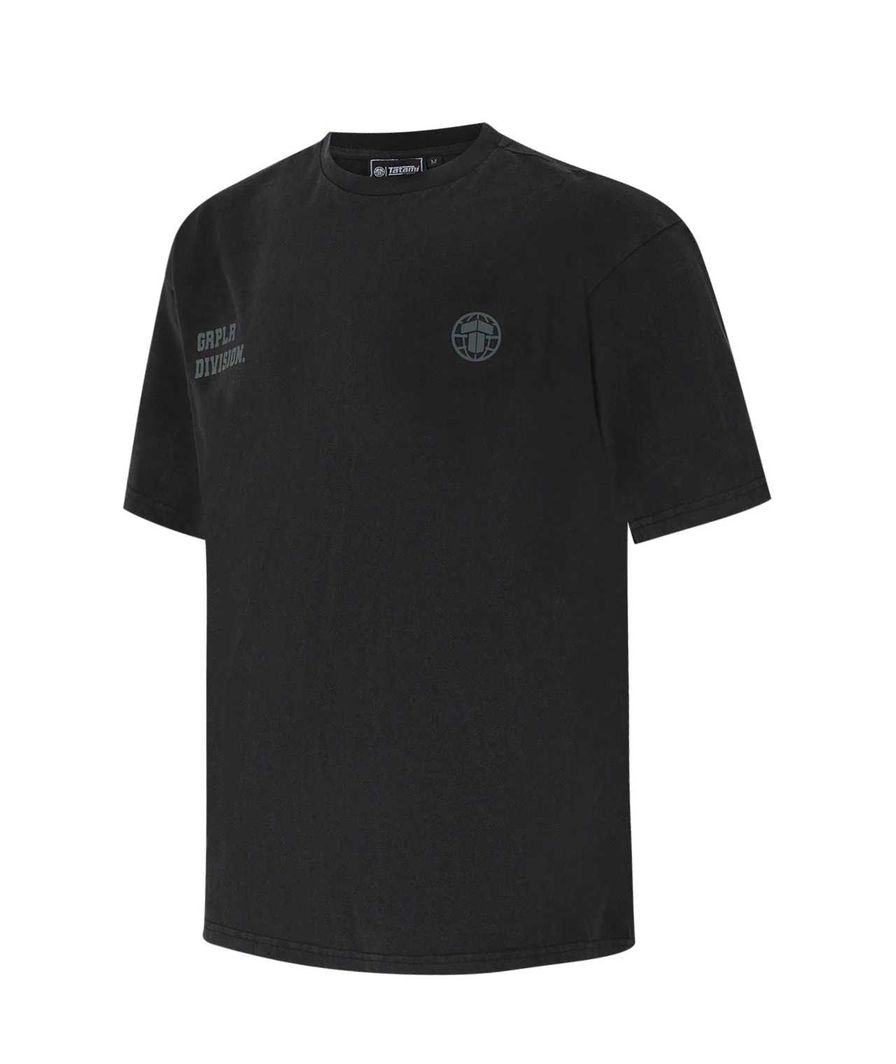 GRPLR Division Oversized Stone Washed T-Shirt - Black - Image 4