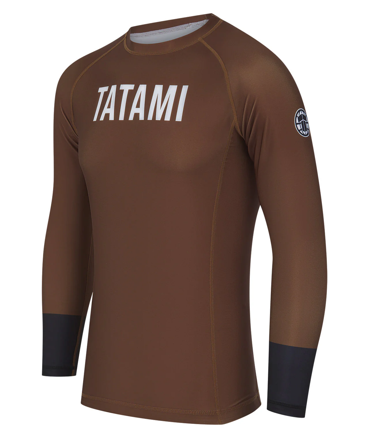 Mens Helena Ranked Long Sleeve Rash Guard - Brown - Image 3