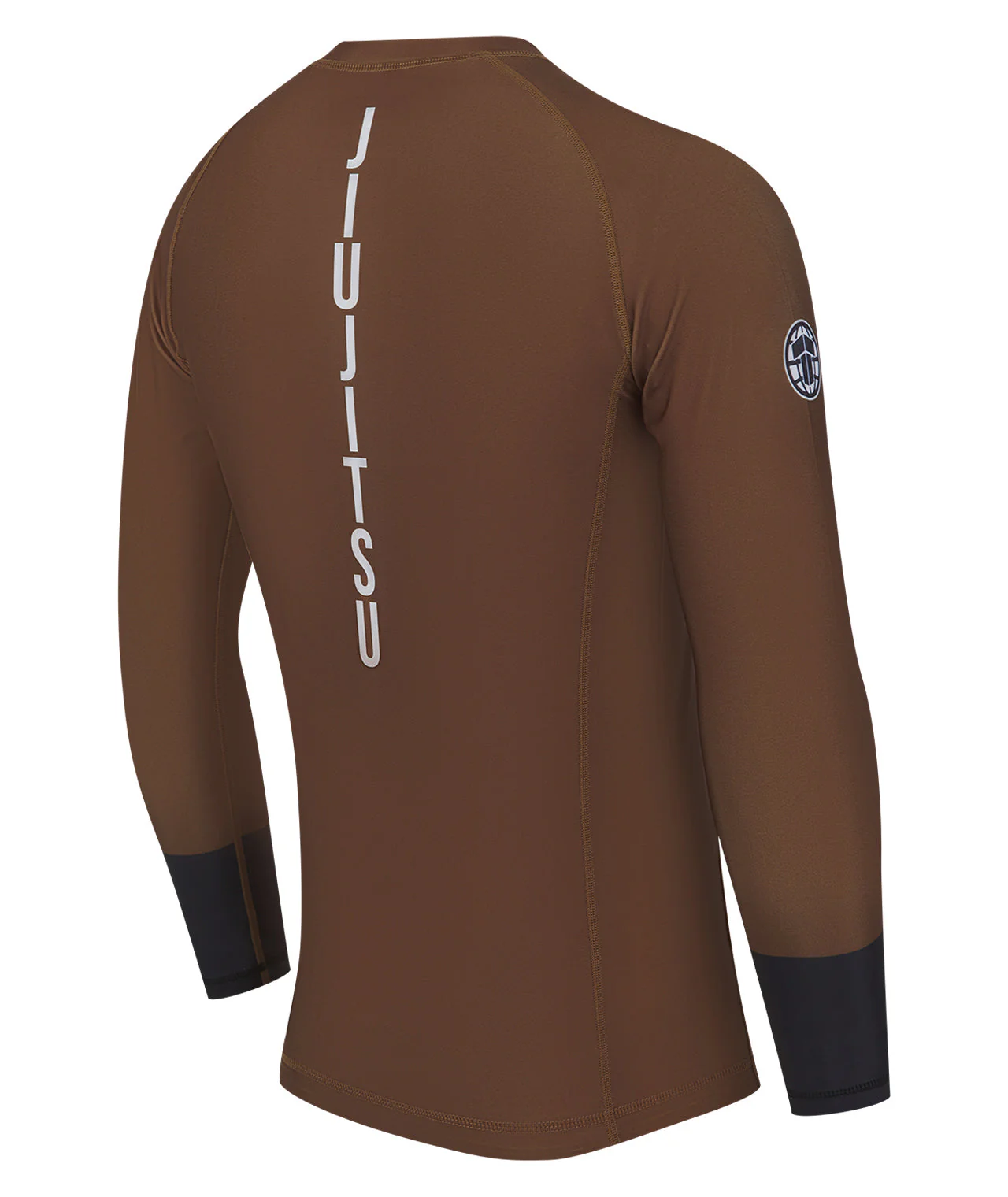 Mens Helena Ranked Long Sleeve Rash Guard - Brown - Image 4
