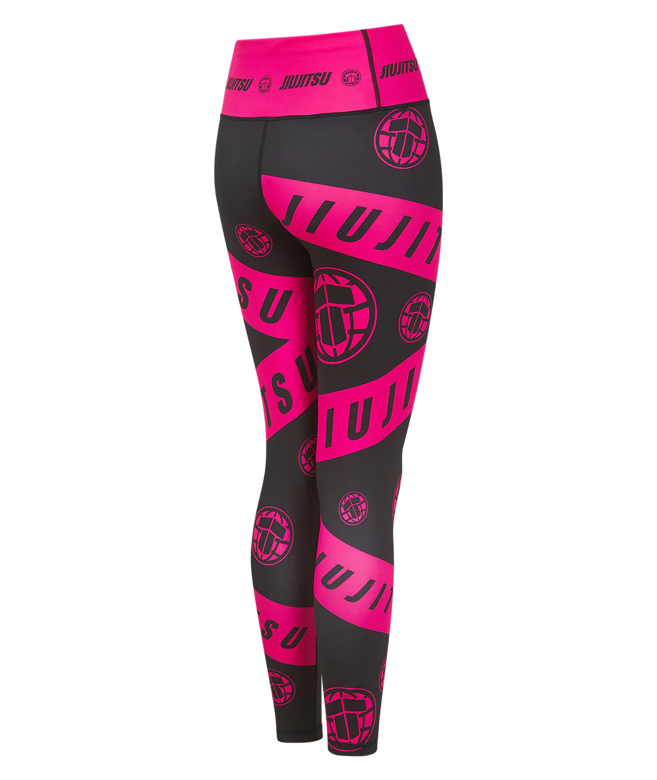 Ladies Helena Taped Leggings - Black & Pink - Image 5