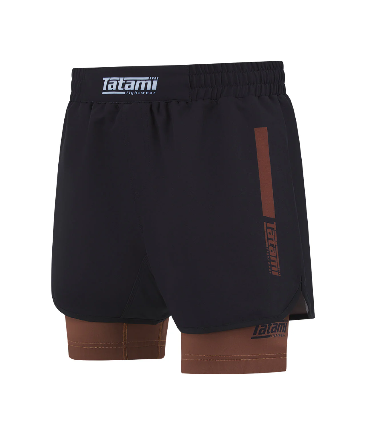 IBJJF Ranked Hybrid Shorts - Brown - Image 3