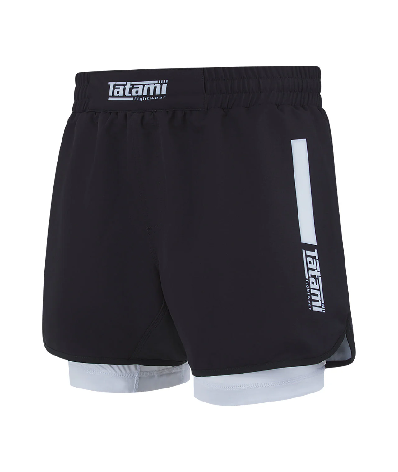 IBJJF Ranked Hybrid Shorts - White - Image 3