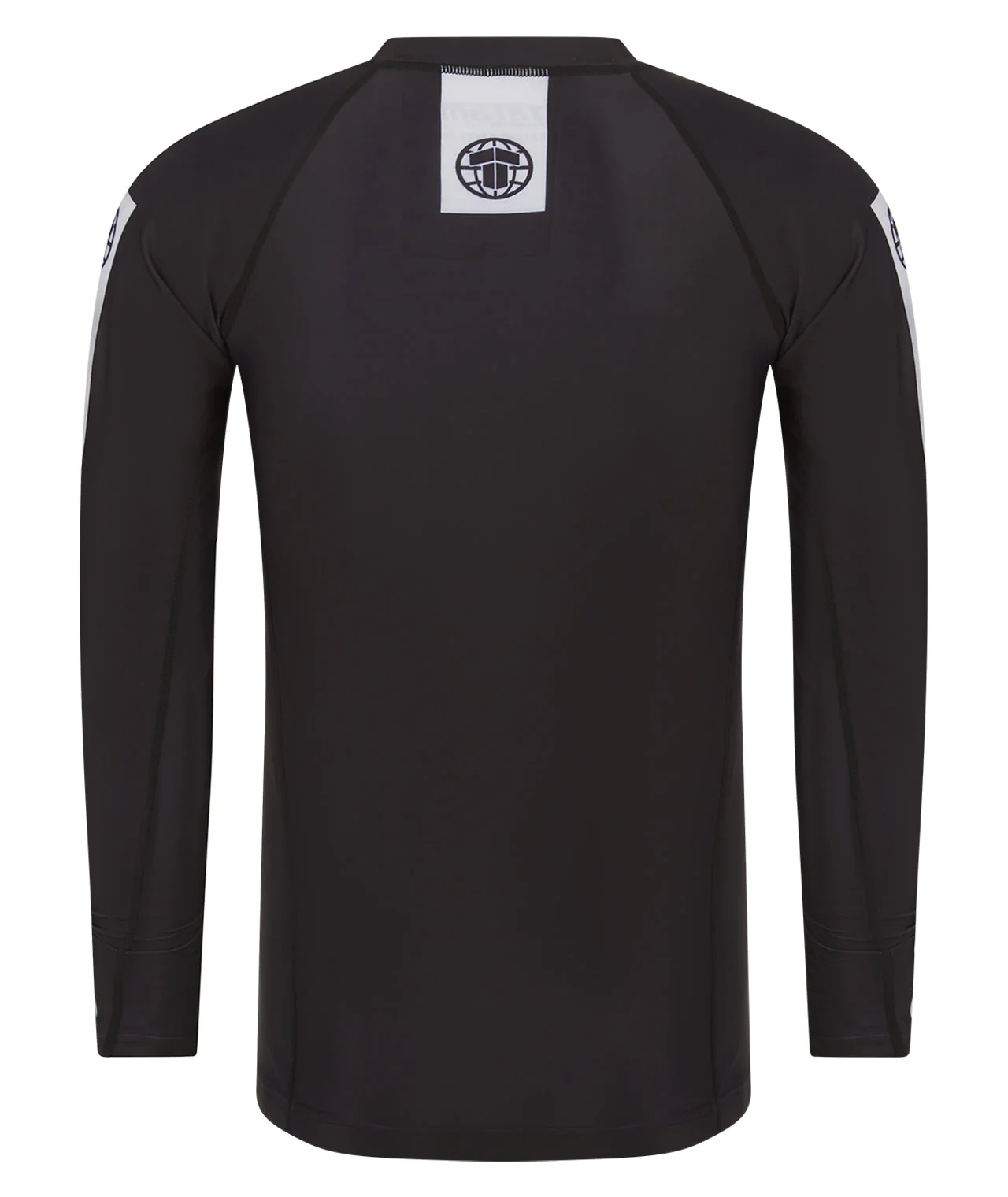 IBJJF Ranked Long Sleeve Rash Guard - Black - Image 3