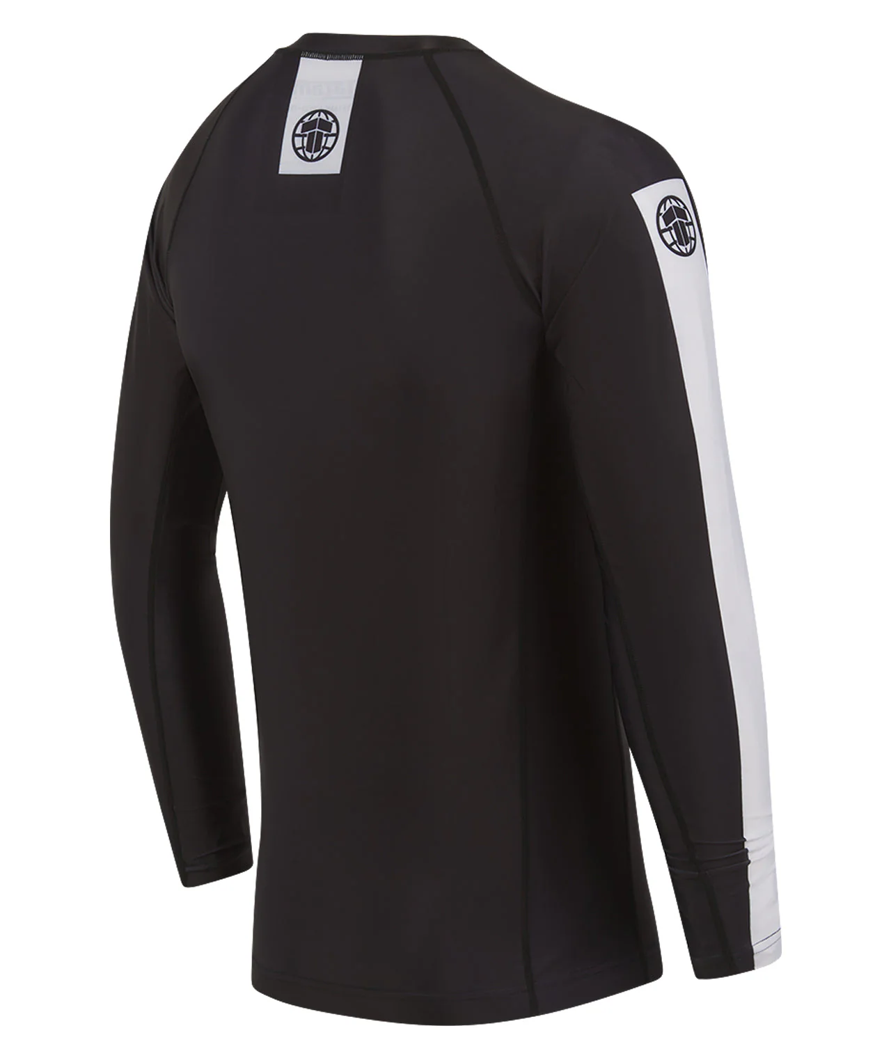 IBJJF Ranked Long Sleeve Rash Guard - Black - Image 4