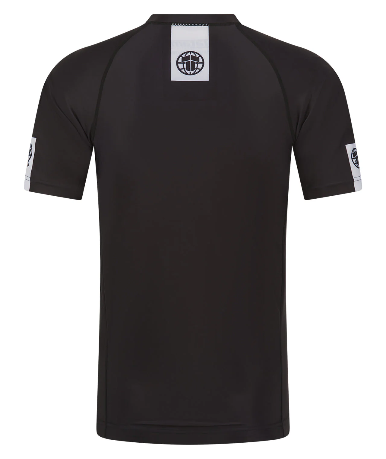 IBJJF Ranked Short Sleeve Rash Guard - Black - Image 3