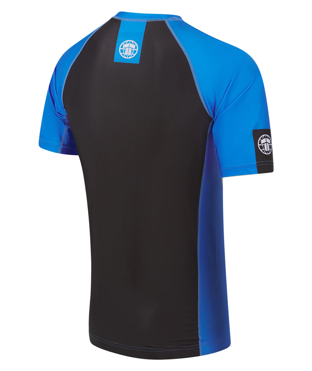 IBJJF Ranked Short Sleeve Rash Guard - Blue - Image 4
