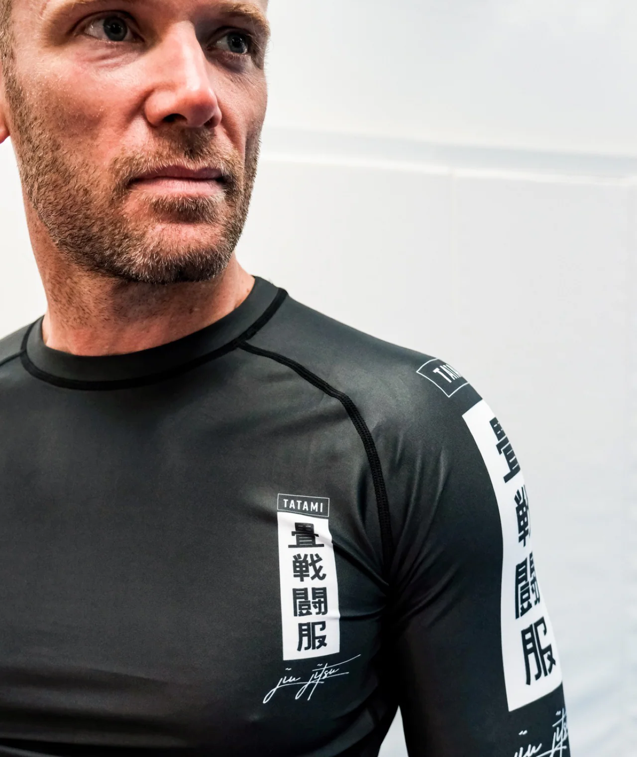 Kanagawa Long Sleeve Rash Guard - Black - Image 2