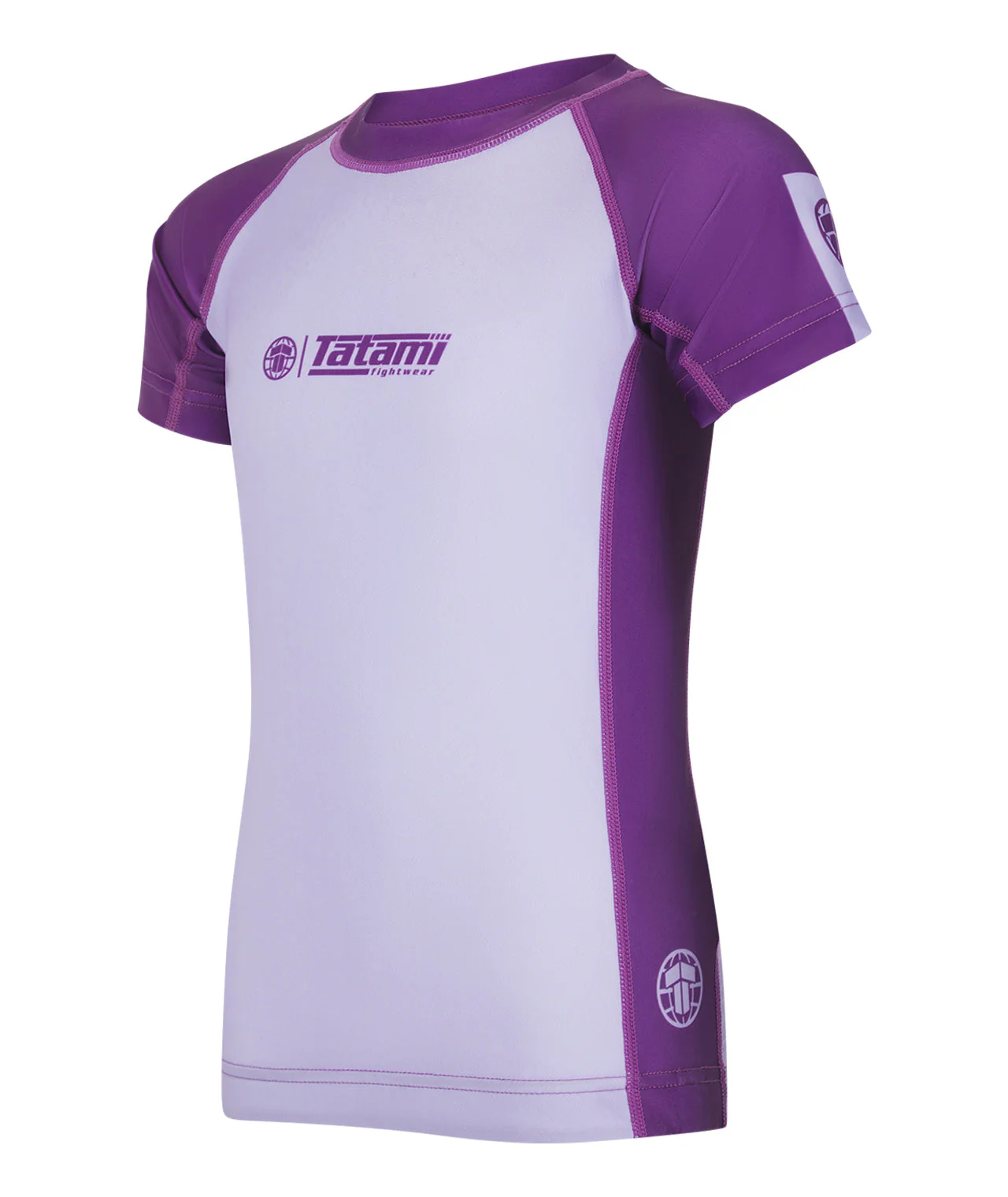Kids Contrast Short Sleeve Rash Guard - Berry - Image 2