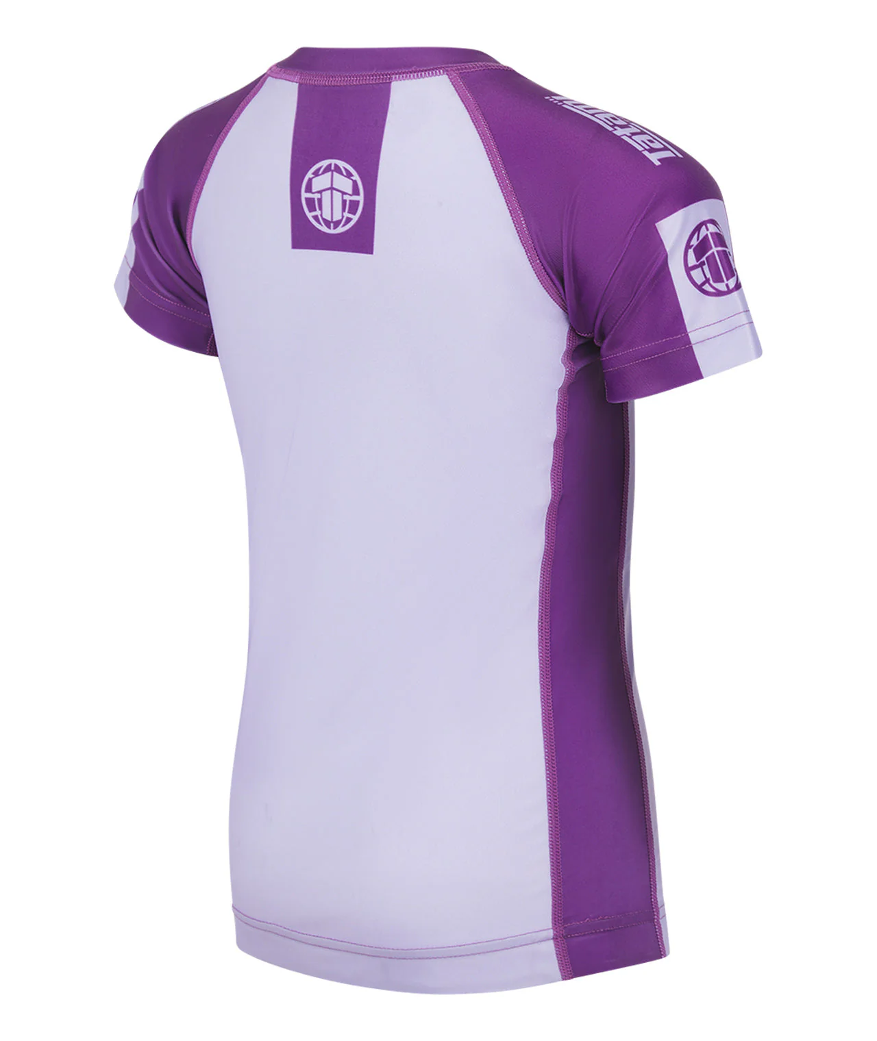 Kids Contrast Short Sleeve Rash Guard - Berry - Image 4