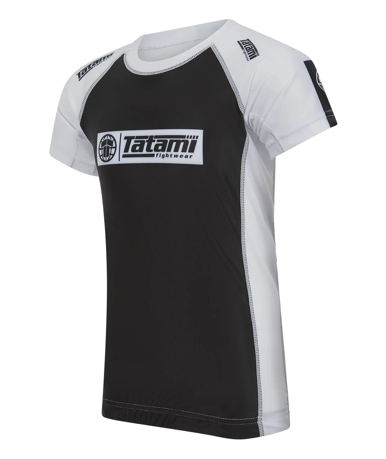 Kids IBJJF Ranked Short Sleeve Rash Guard - White - Image 2