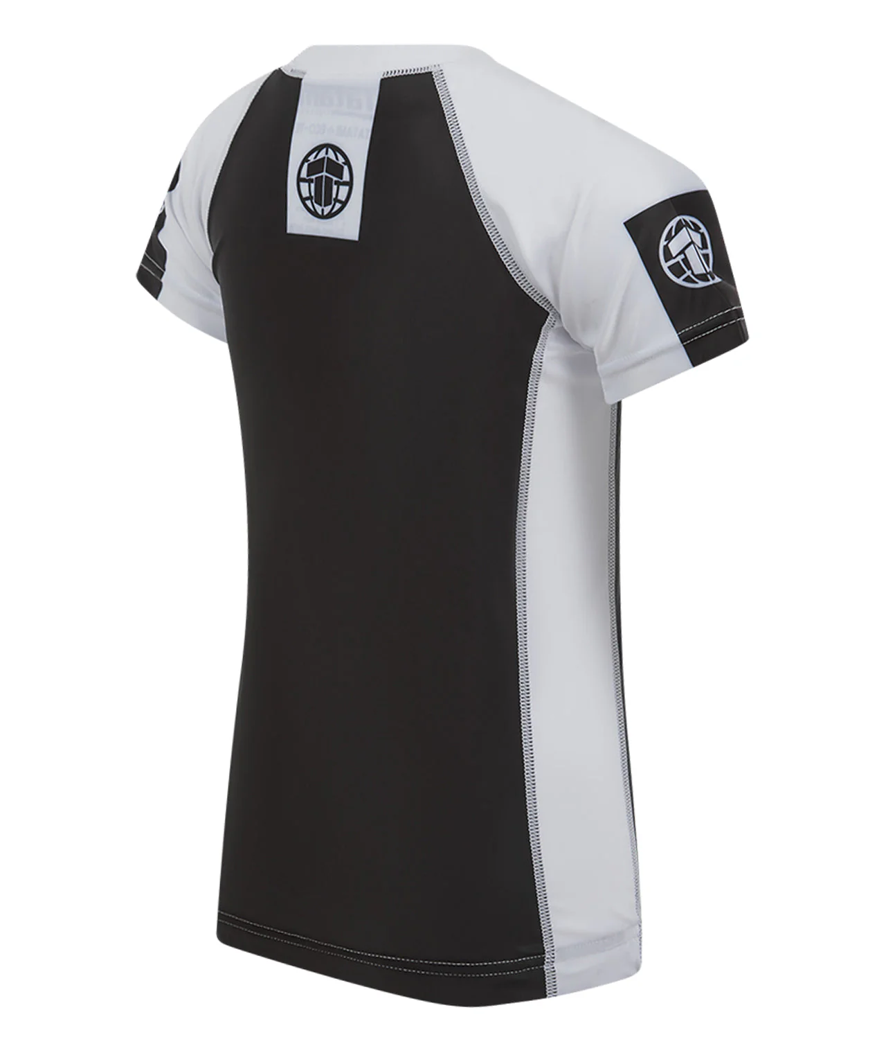 Kids IBJJF Ranked Short Sleeve Rash Guard - White - Image 4