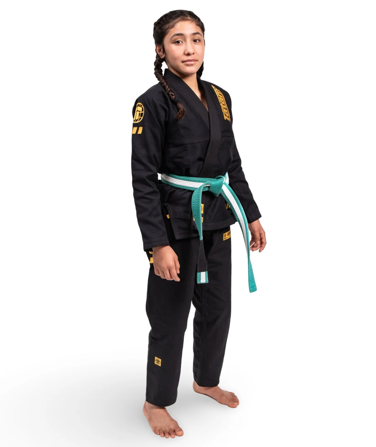 Kids Pro Series Gi - Black & Champion Gold - Image 5