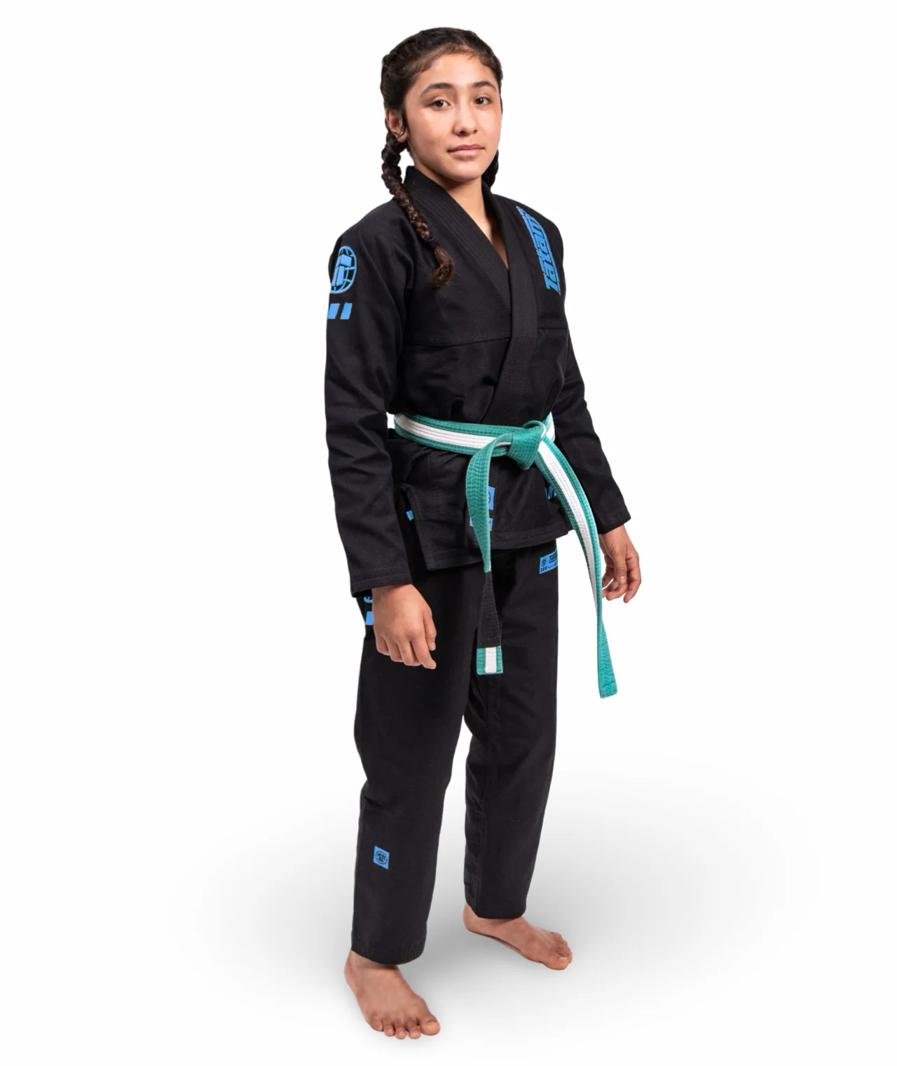 Kids Pro Series Gi - Black & Sky Blue - Image 5