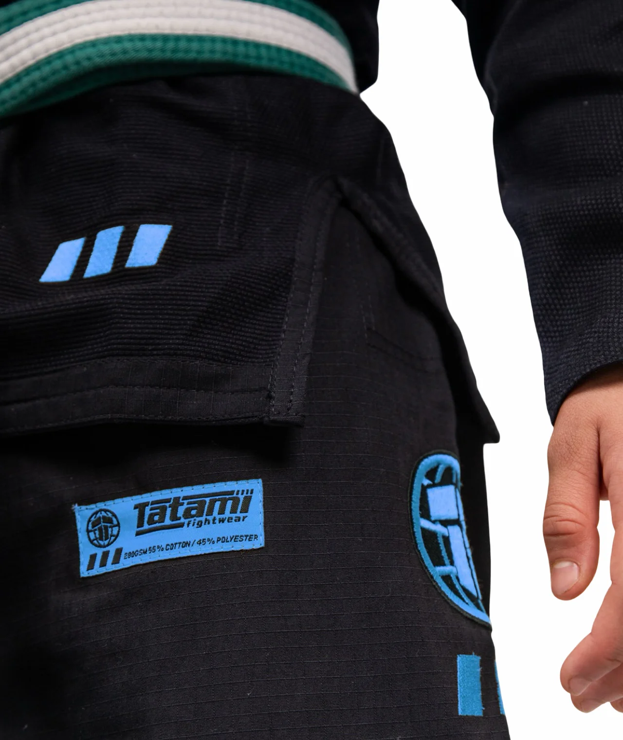 Kids Pro Series Gi - Black & Sky Blue - Image 7