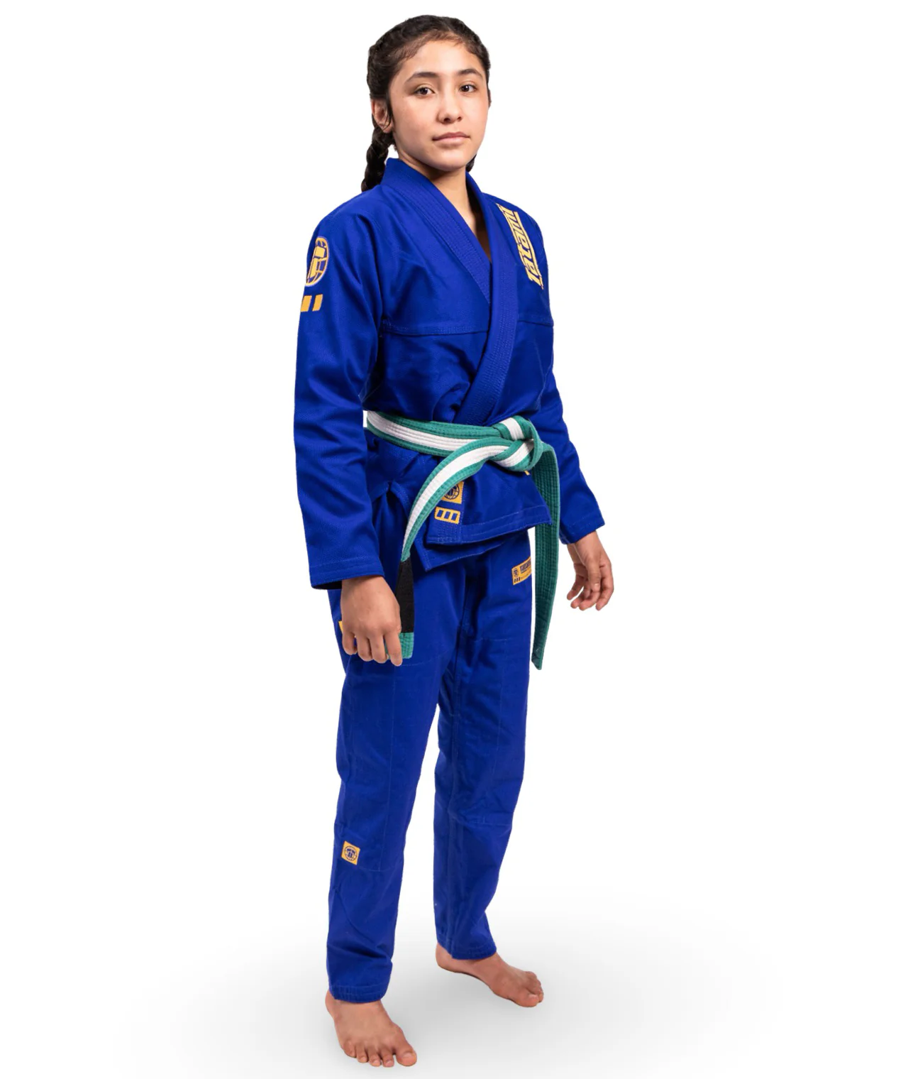 Kids Pro Series Gi - Blue & Champion Gold - Image 5