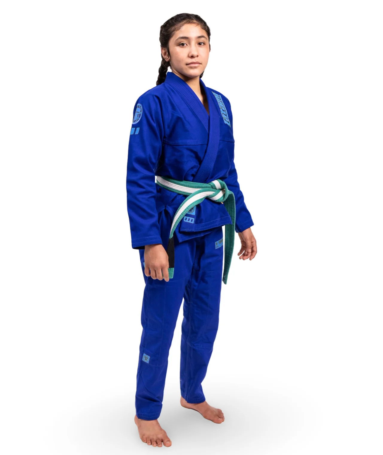 Kids Pro Series Gi - Blue & Sky Blue - Image 5