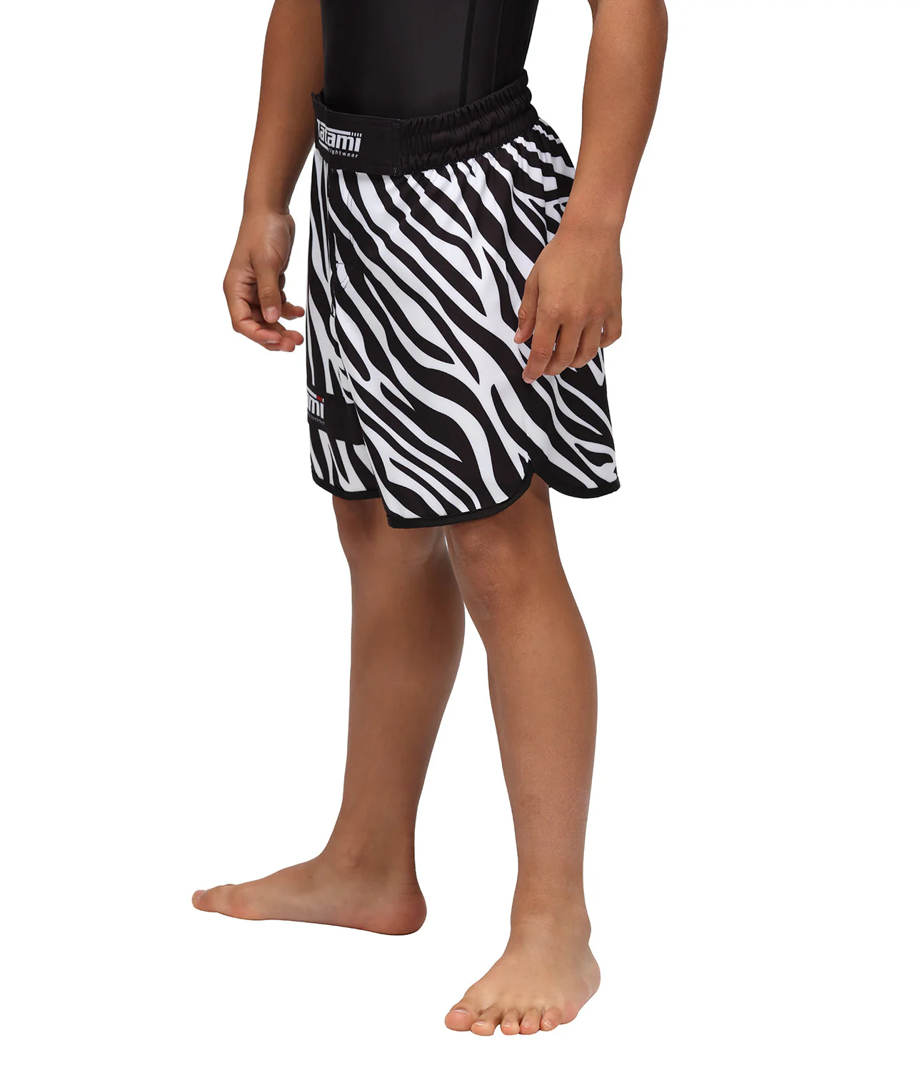 Kids Recharge Grappling Shorts - Zebra - Image 5