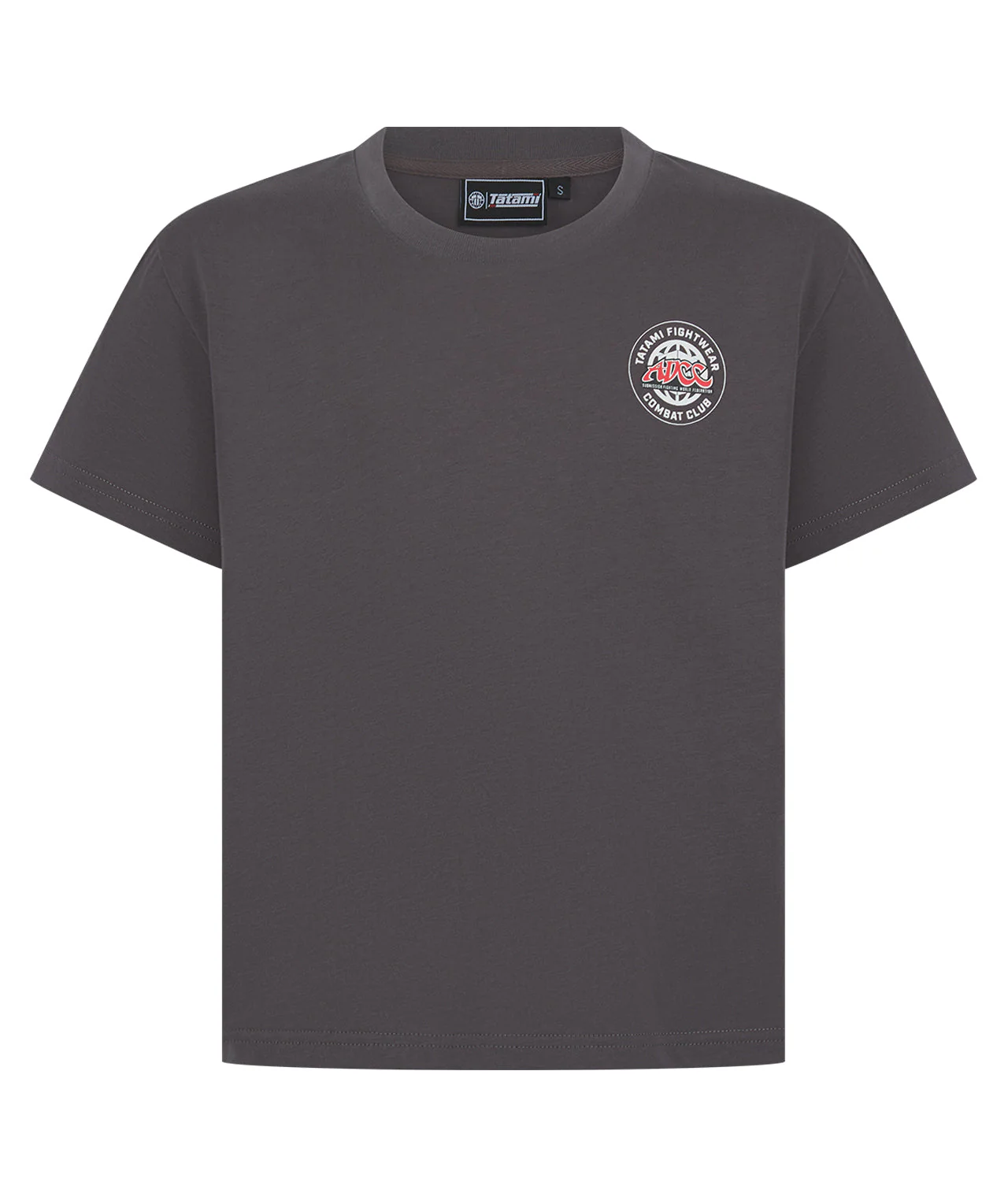Kids Tatami X ADCC Combat Club T-Shirt - Grey - Image 2