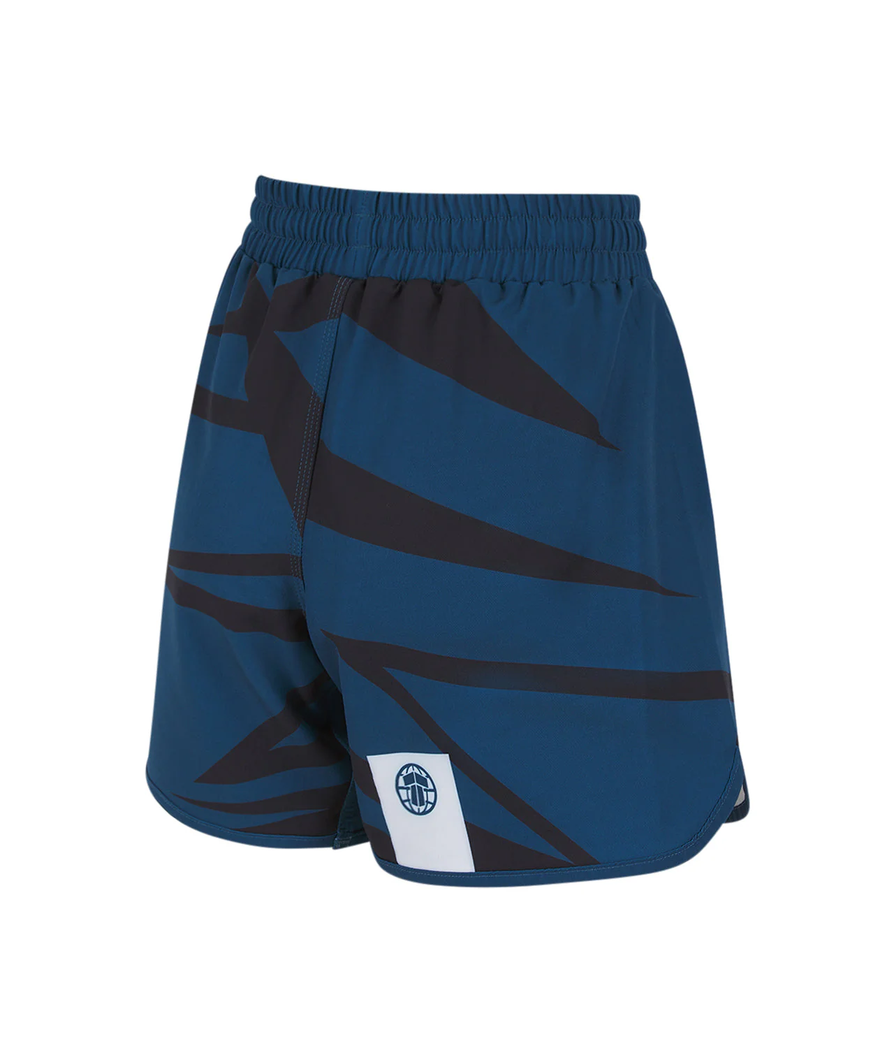 Ladies Abstract High Cut Shorts - Teal - Image 4