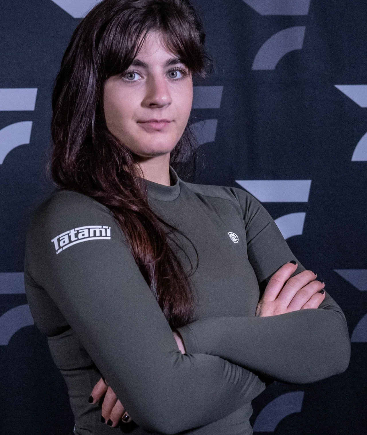 Ladies Agile Long Sleeve Rash Guard - Khaki - Image 4