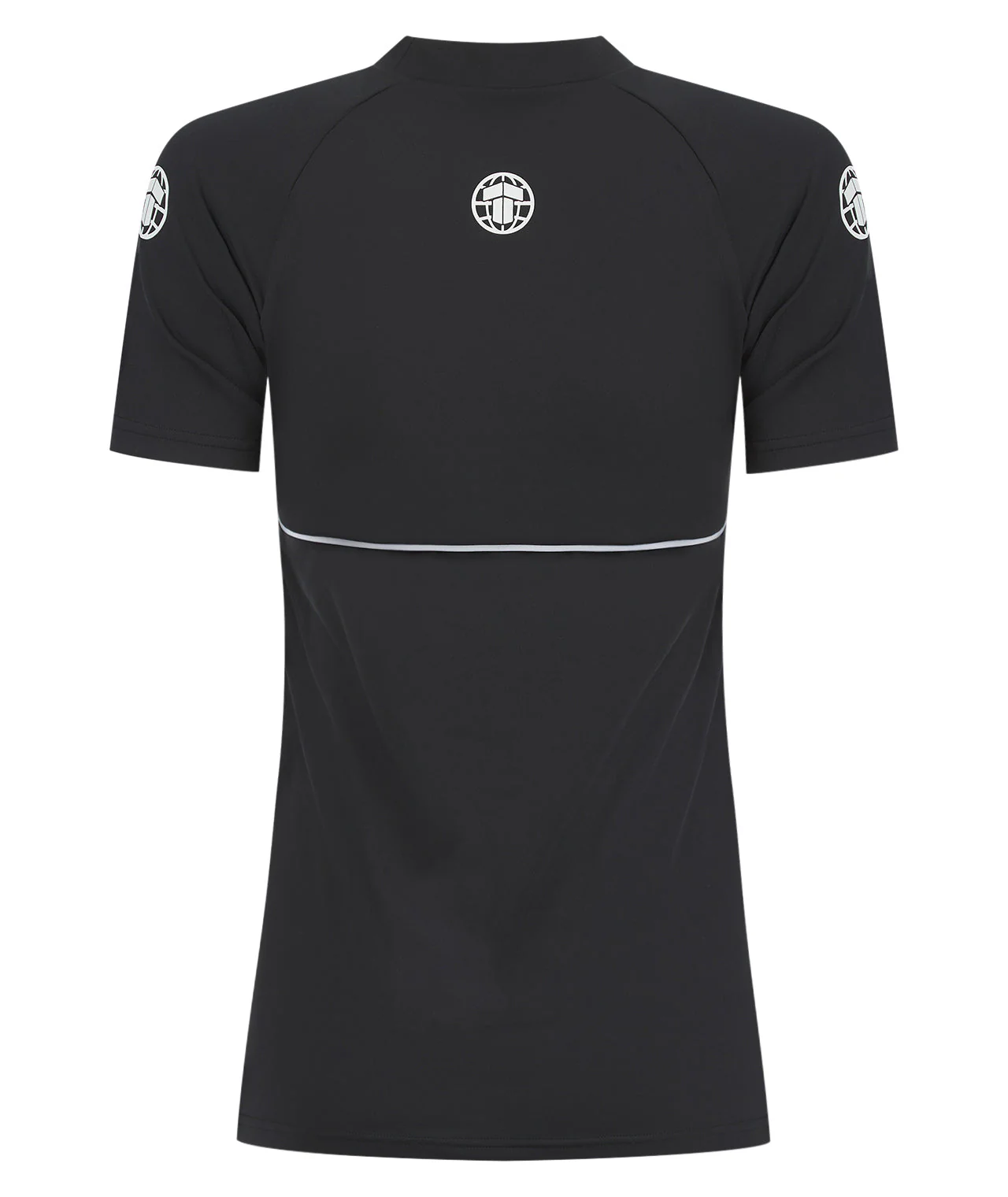 Ladies Contour Short Sleeve Rash Guard - Black - Image 3