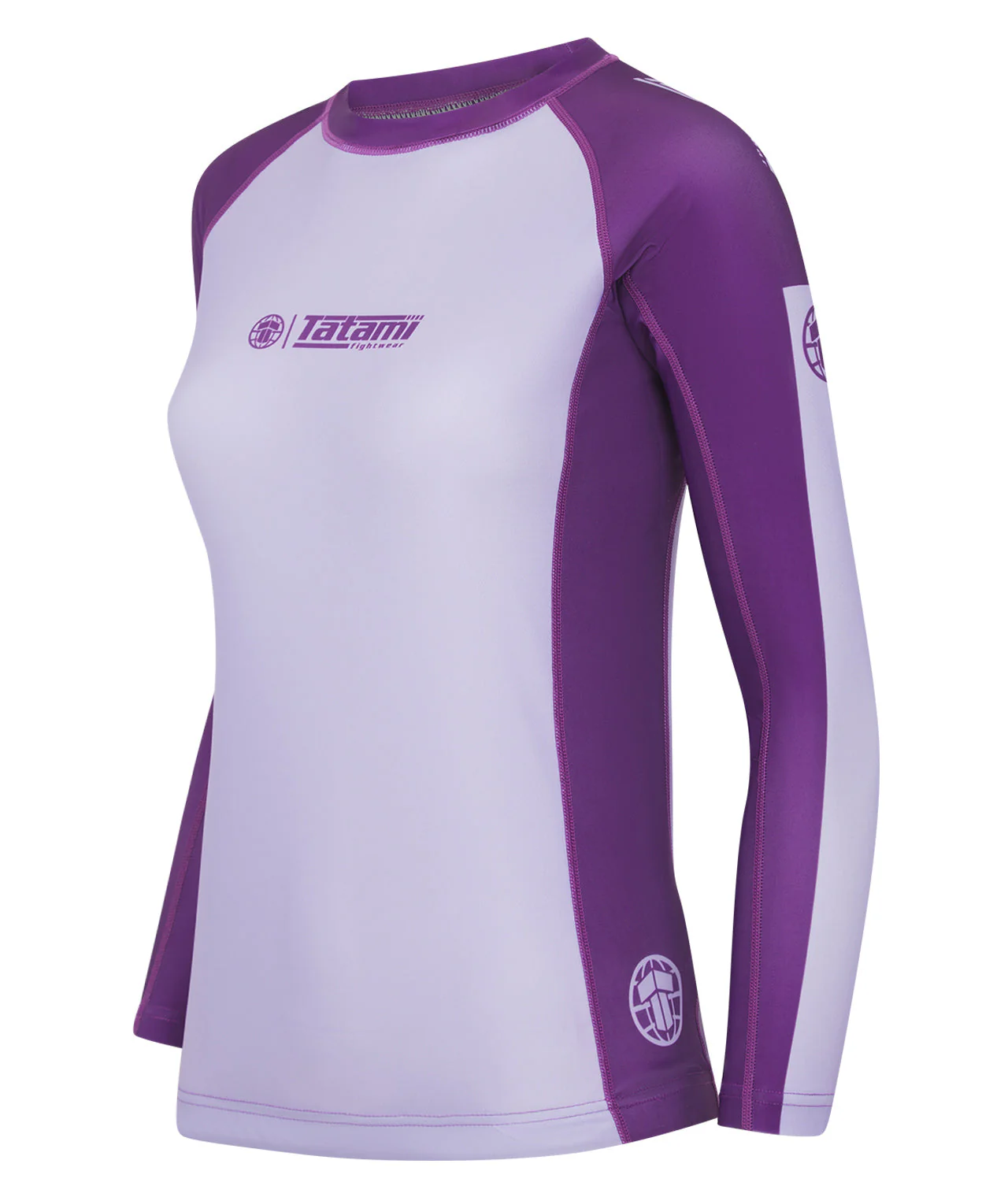 Ladies Contrast Long Sleeve Rash Guard - Berry - Image 3