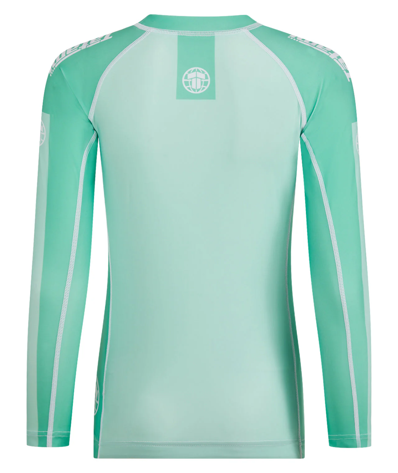 Ladies Contrast Long Sleeve Rash Guard - Mint & White - Image 4