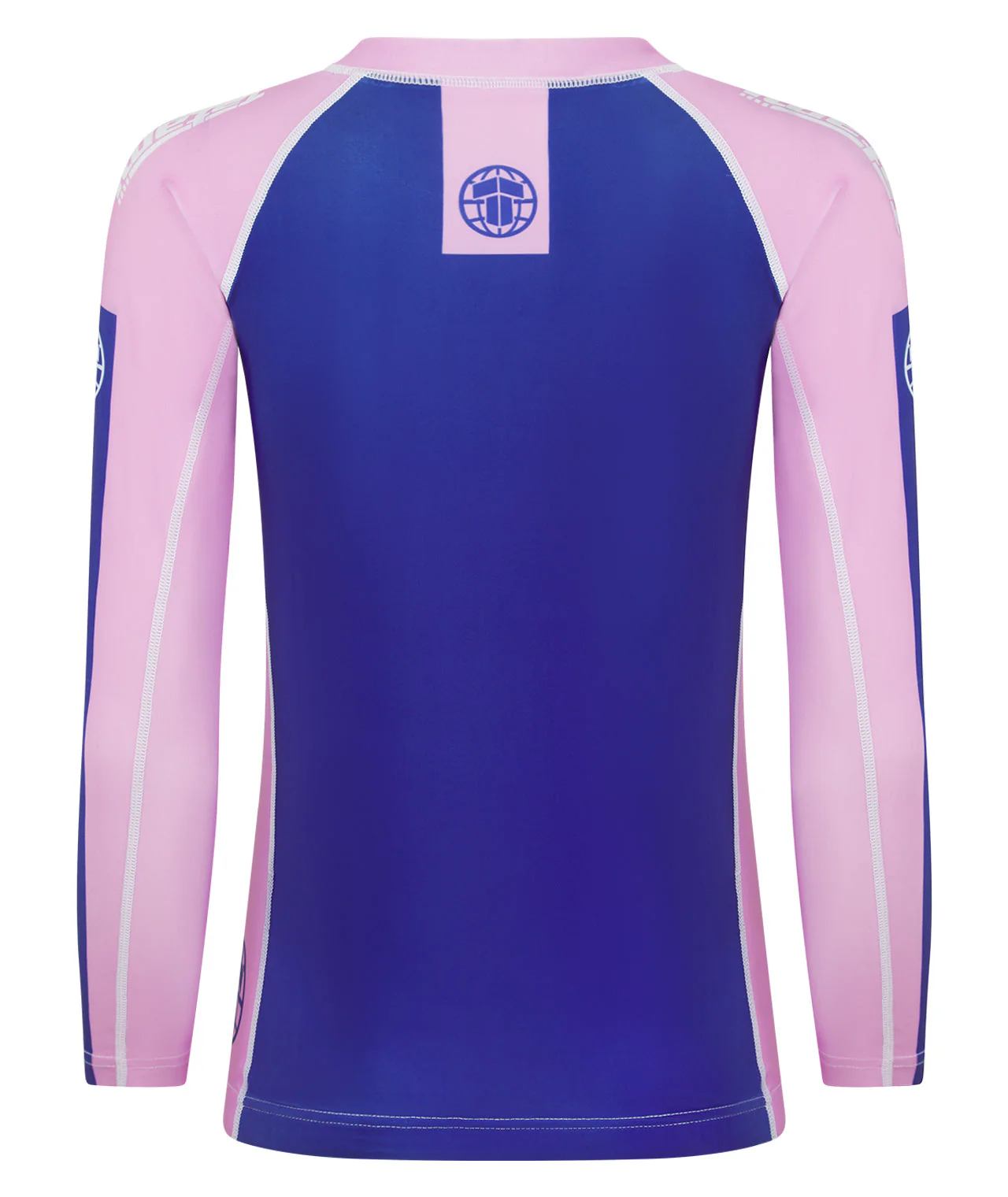 Ladies Contrast Long Sleeve Rash Guard - Navy & Pink - Image 4