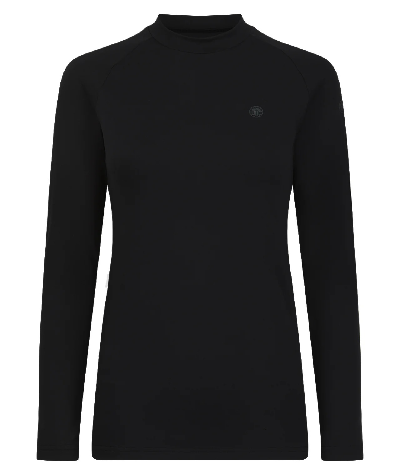 Ladies Fusion Long Sleeve Rash Guard - Black