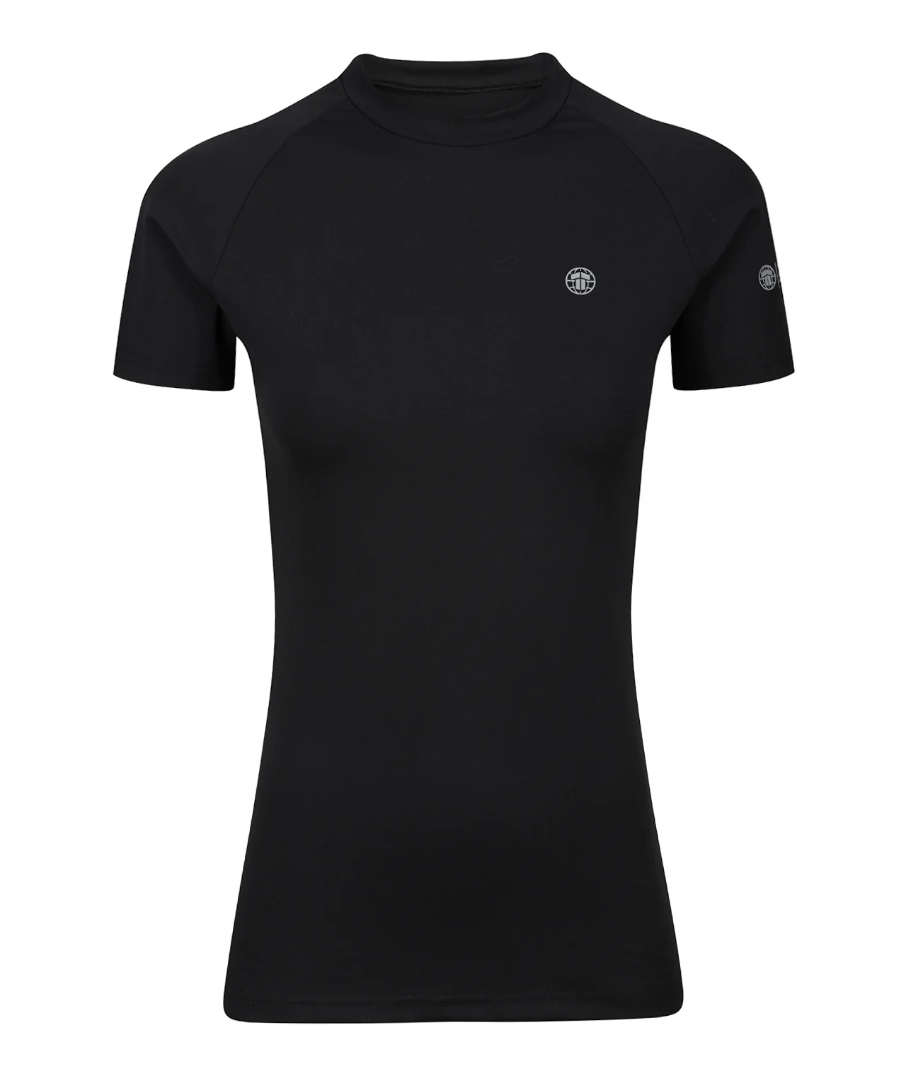 Ladies Fusion Short Sleeve Rash Guard - Black