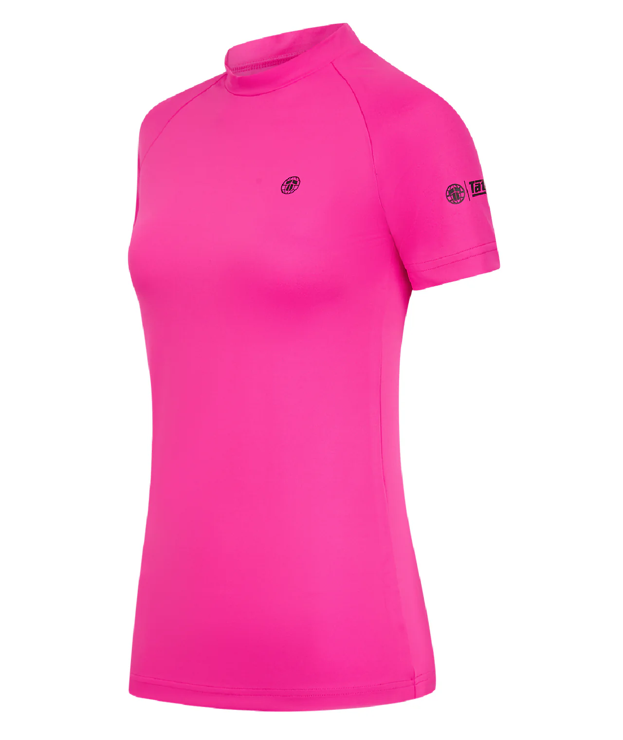 Ladies Fusion Short Sleeve Rash Guard - Pink - Image 3