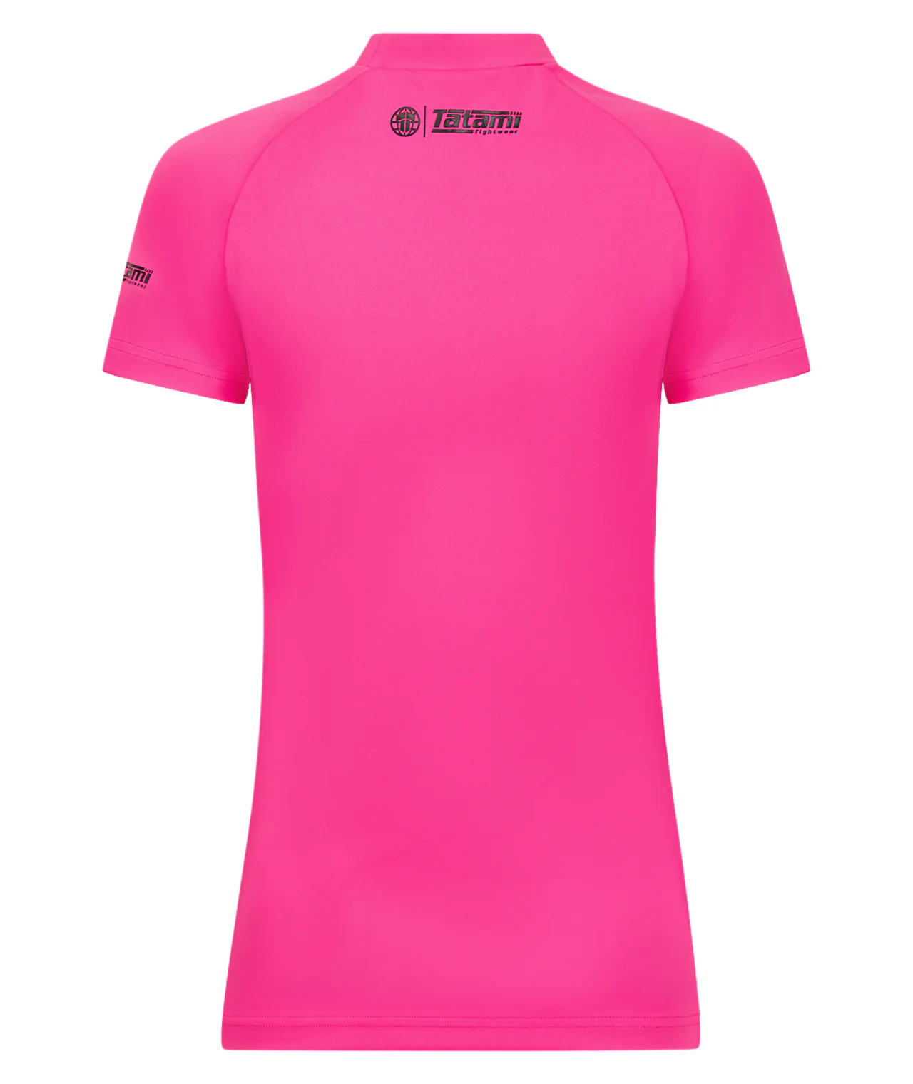 Ladies Fusion Short Sleeve Rash Guard - Pink - Image 4