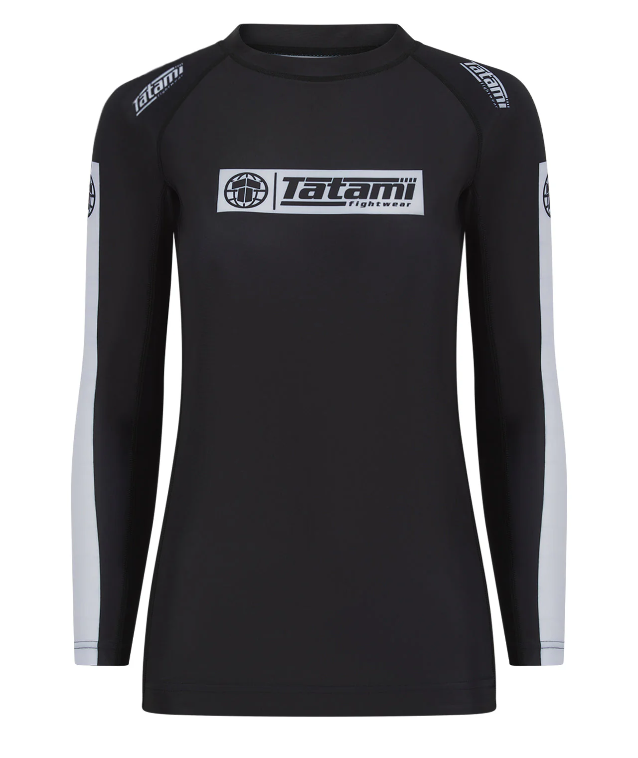 Ladies IBJJF Ranked Long Sleeve Rash Guard - Black
