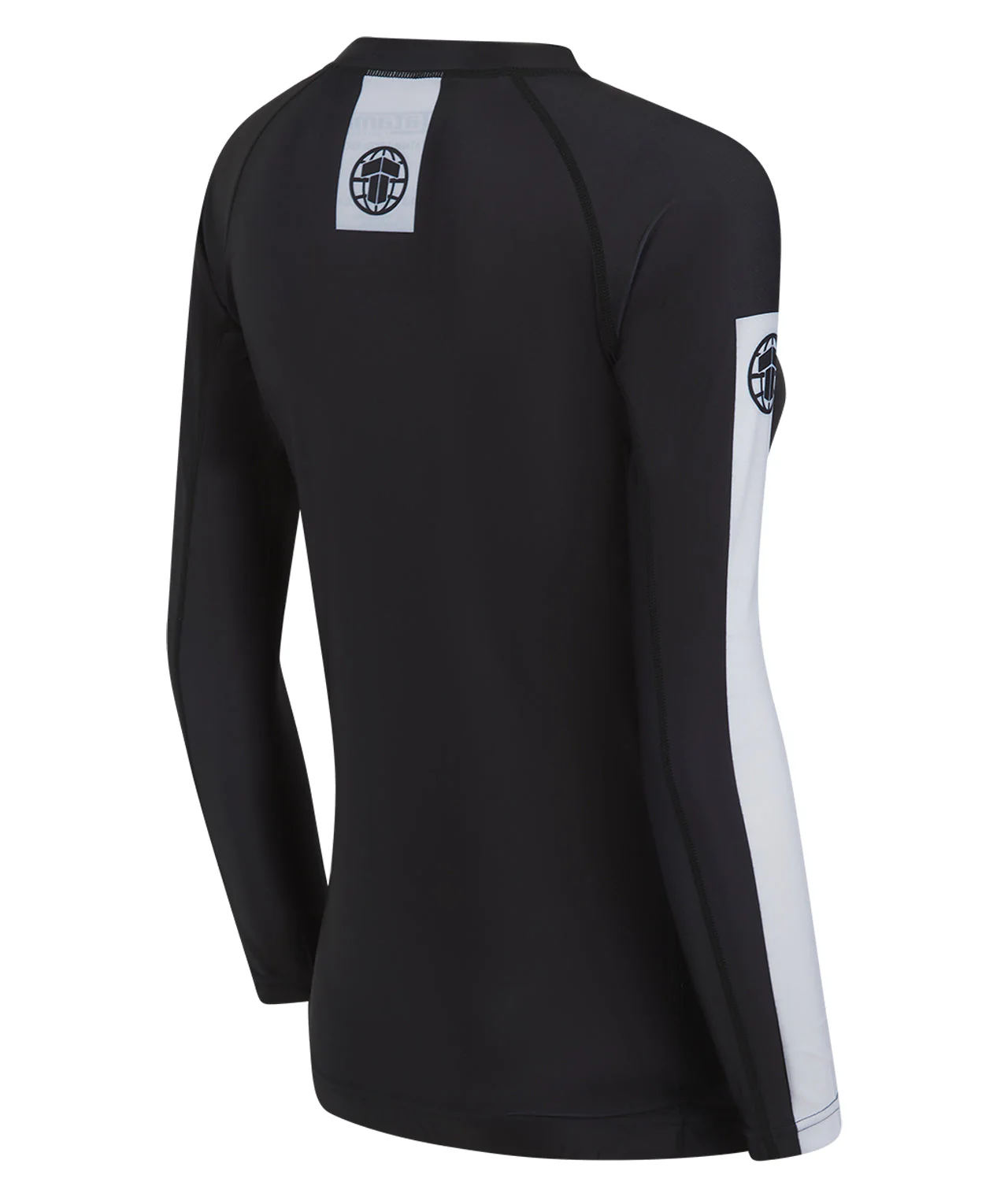 Ladies IBJJF Ranked Long Sleeve Rash Guard - Black - Image 4
