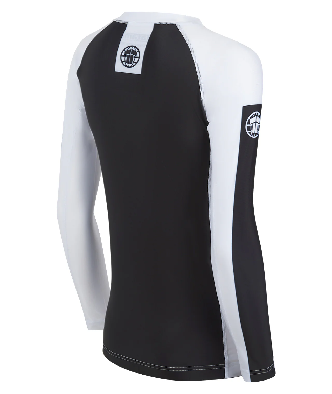 Ladies IBJJF Ranked Long Sleeve Rash Guard - White - Image 3