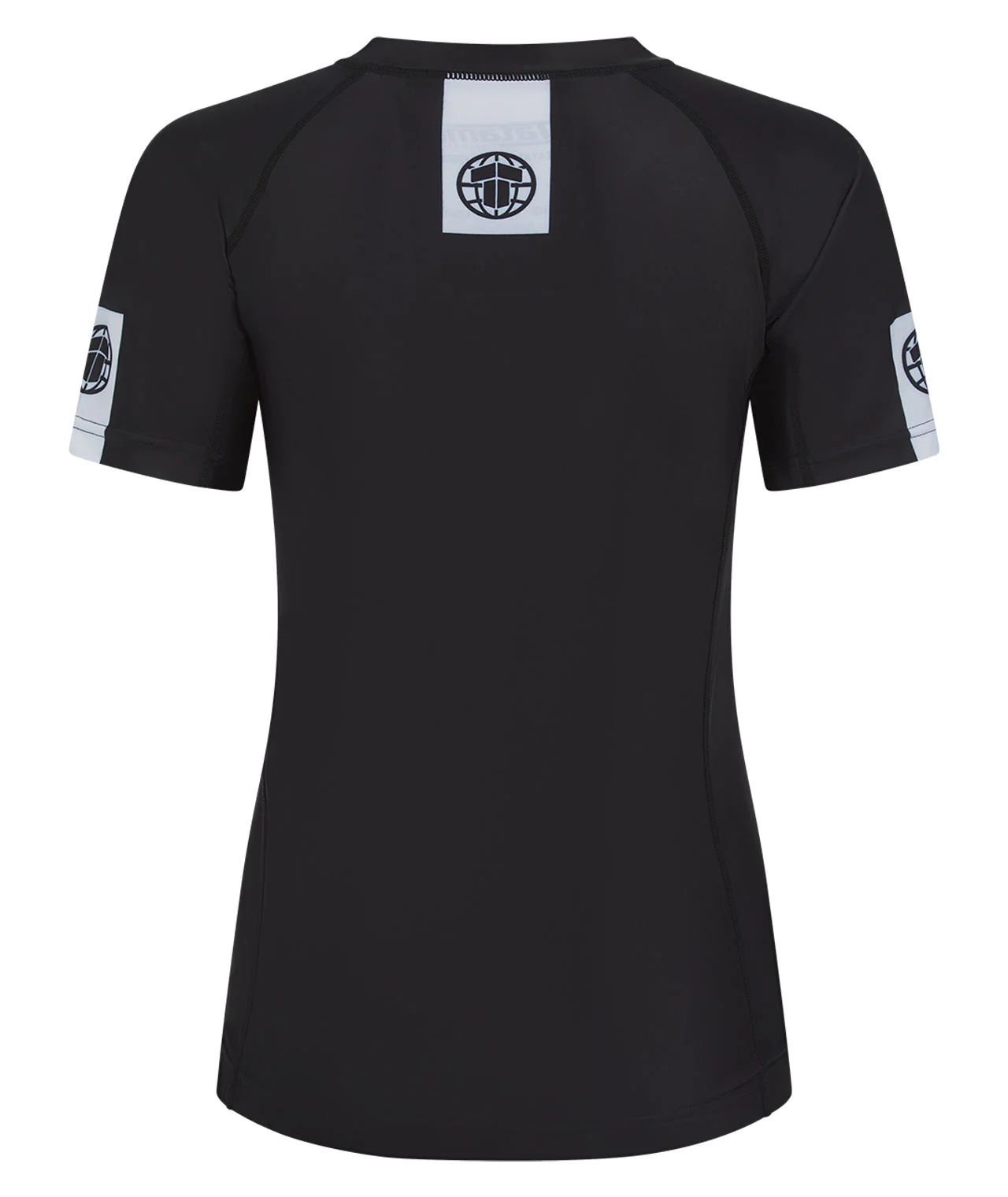 Ladies IBJJF Ranked Short Sleeve Rash Guard - Black - Image 3