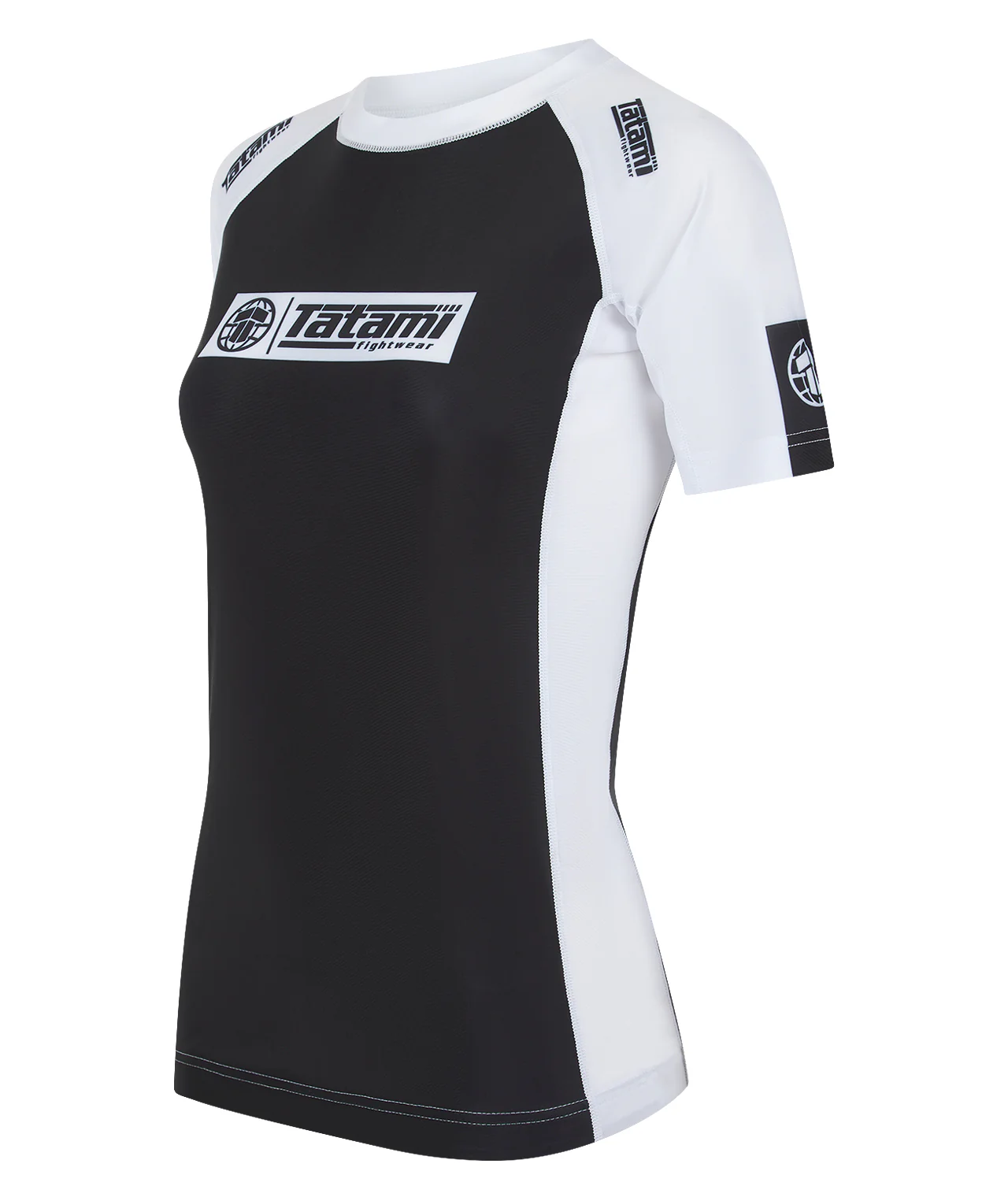 Ladies IBJJF Ranked Short Sleeve Rash Guard - White - Image 2