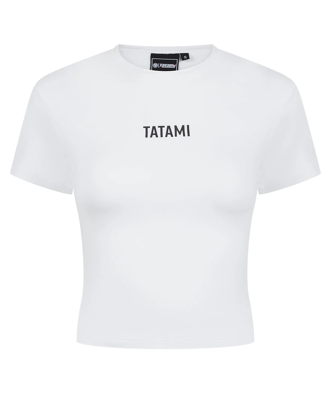 Ladies Luxe Cropped T-Shirt - White