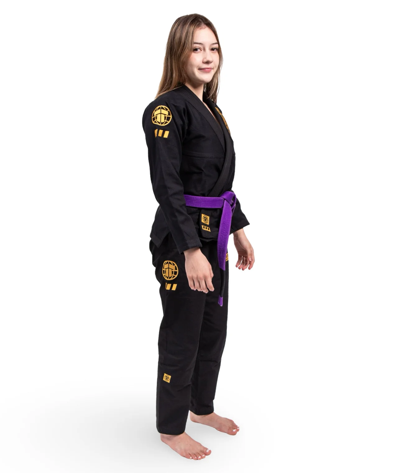 Ladies Pro Series Gi - Black & Champion Gold - Image 5