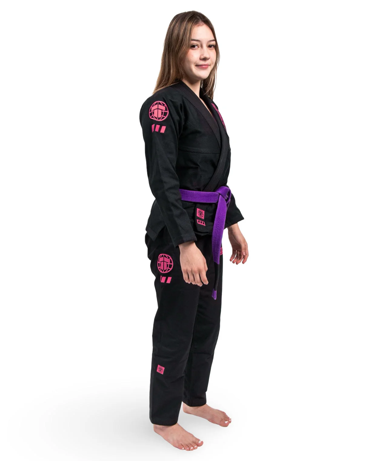 Ladies Pro Series Gi - Black & Wild Rose - Image 4