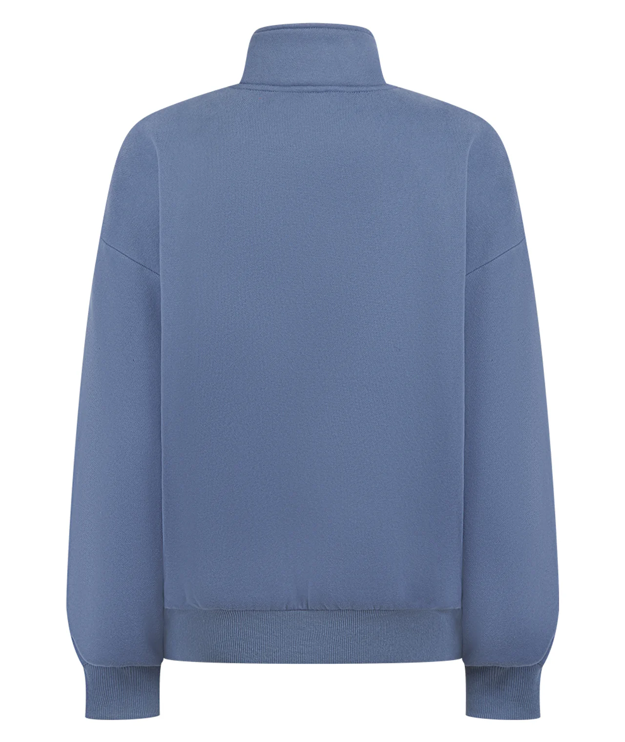 Ladies Quarter Zip Jumper - Blue - Image 3