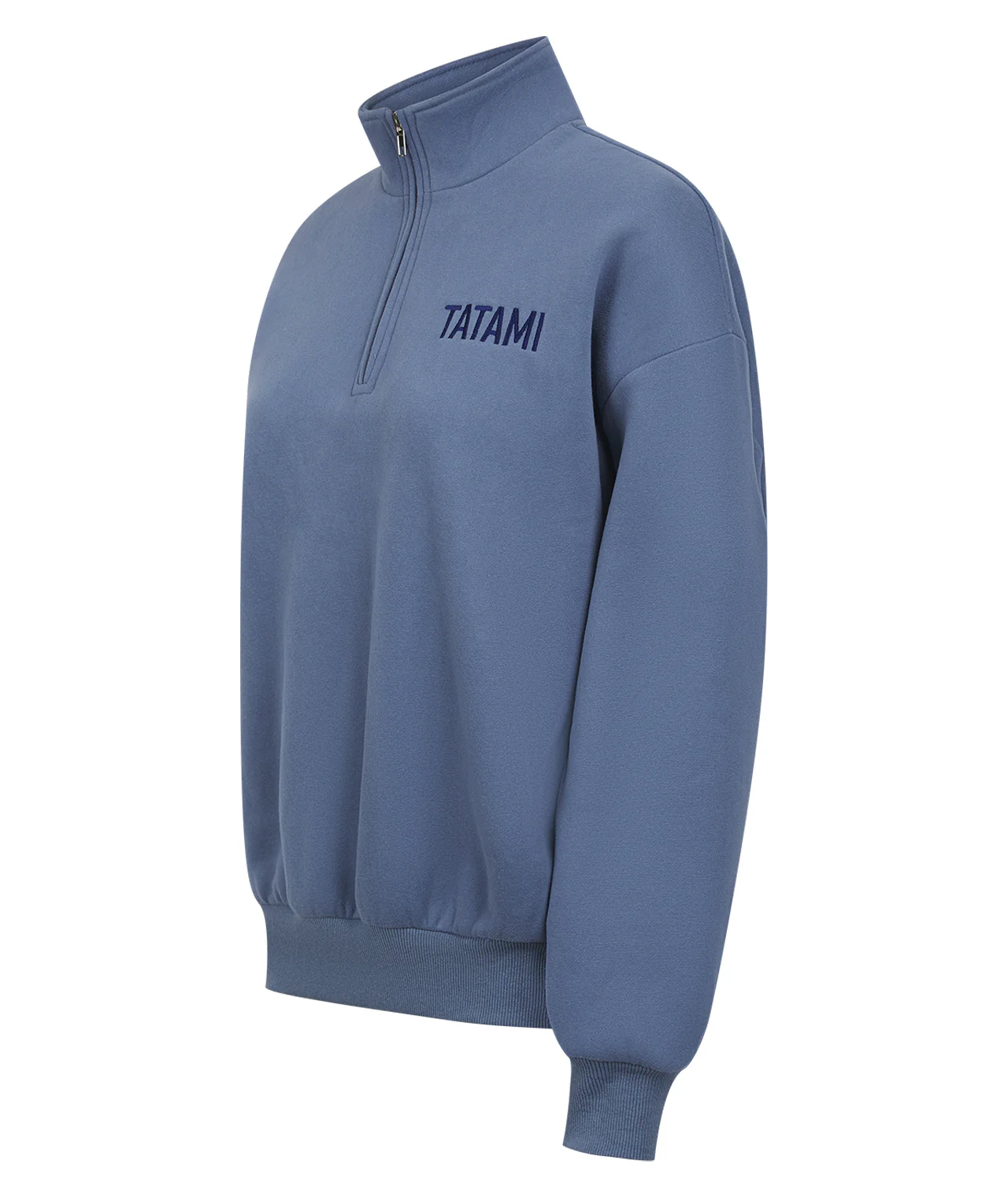 Ladies Quarter Zip Jumper - Blue - Image 4