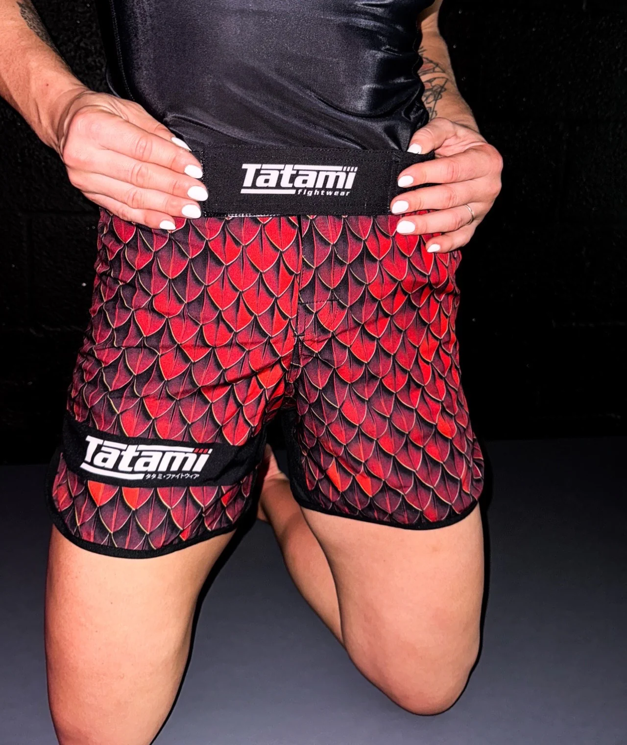 Ladies Recharge Grappling Shorts - Dragon - Image 2