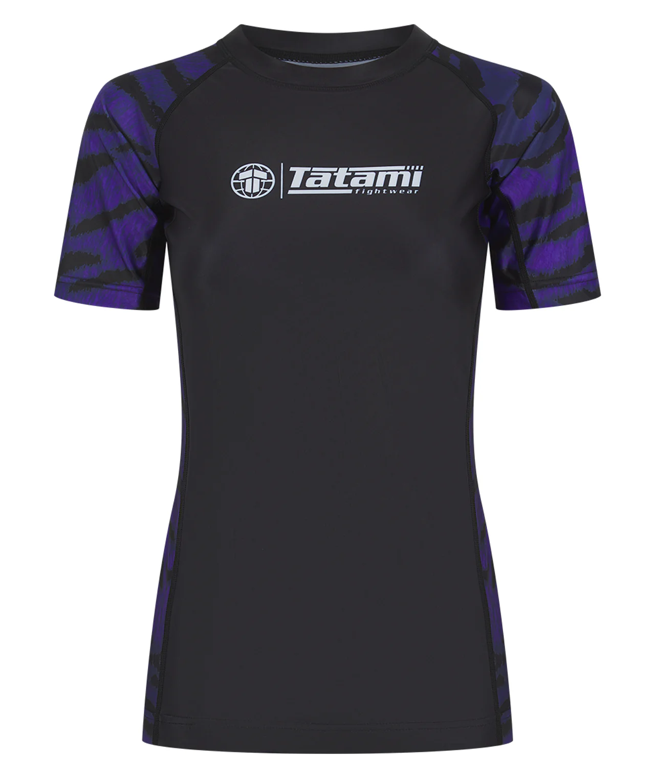 Ladies Recharged Rash Guard - Purple Tiger