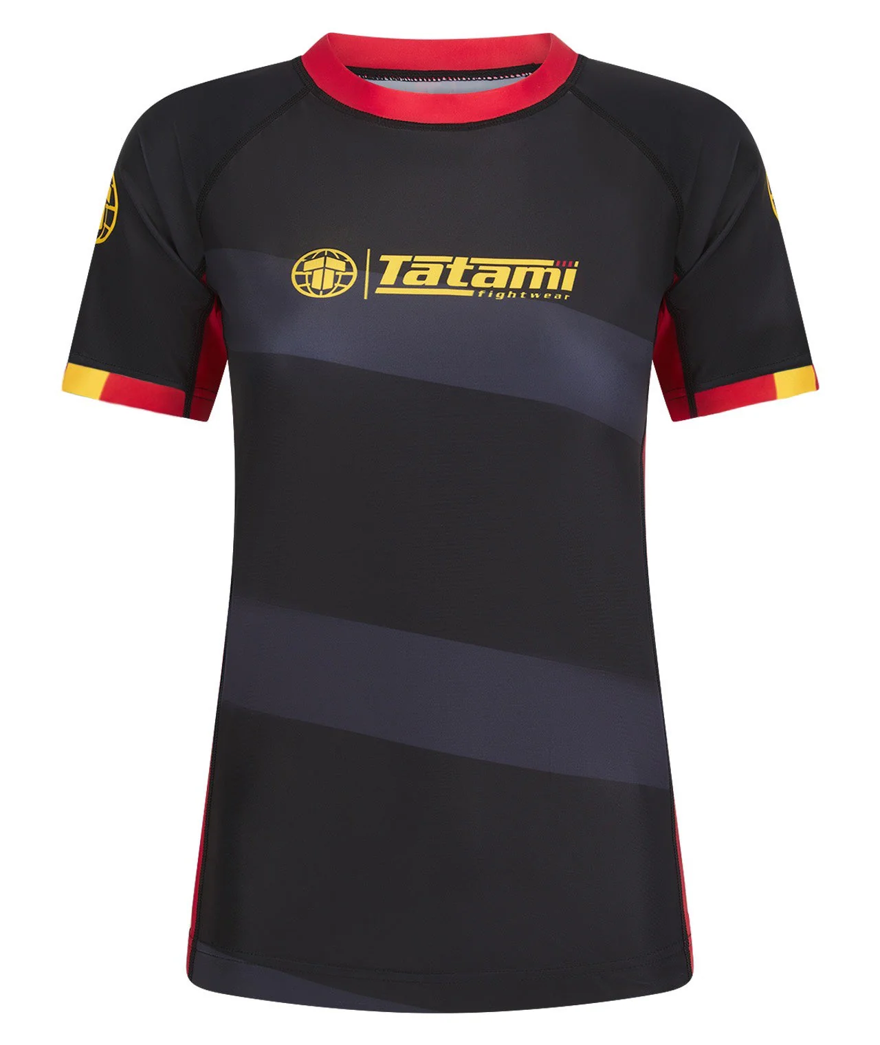 Ladies Tatami Nomad Rash Guard - Black & Red