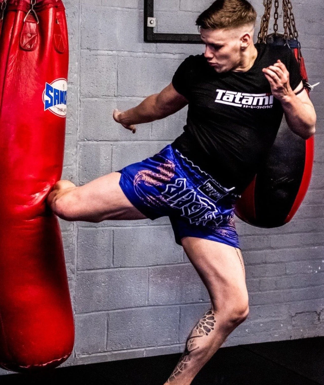 Nakmuay Muay Thai Shorts - Blue - Image 2