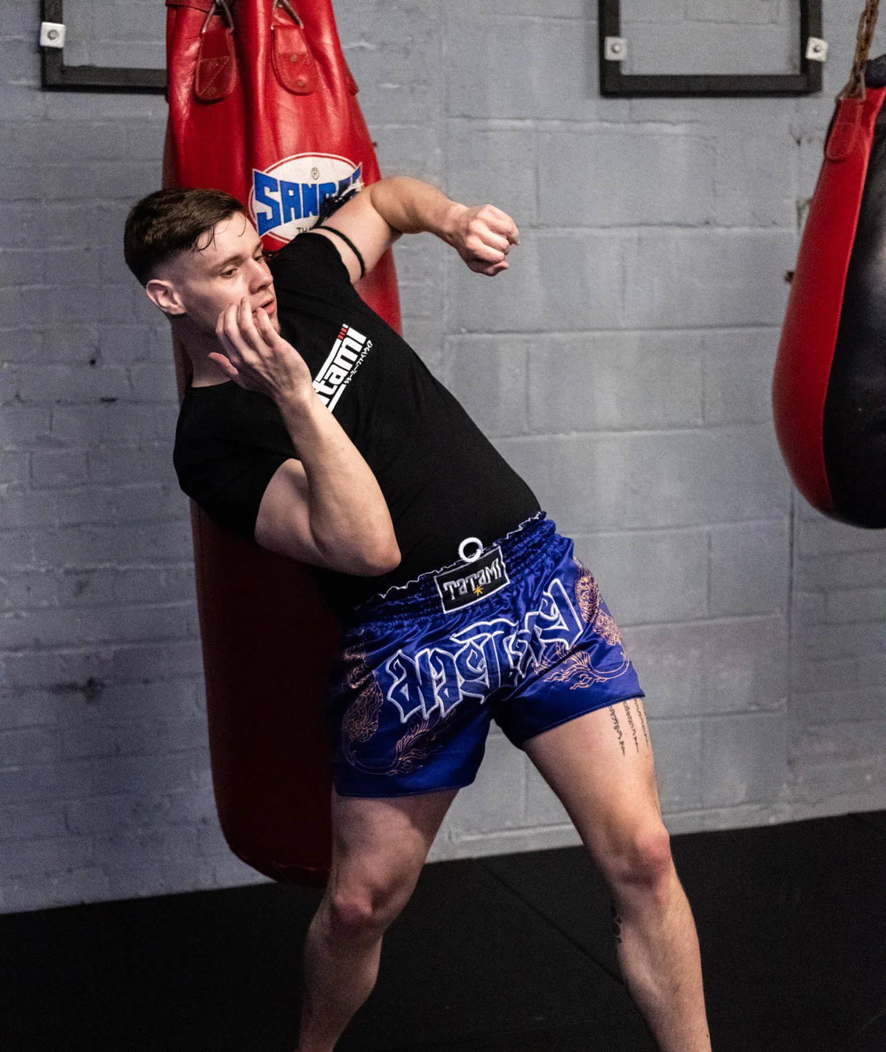 Nakmuay Muay Thai Shorts - Blue - Image 9