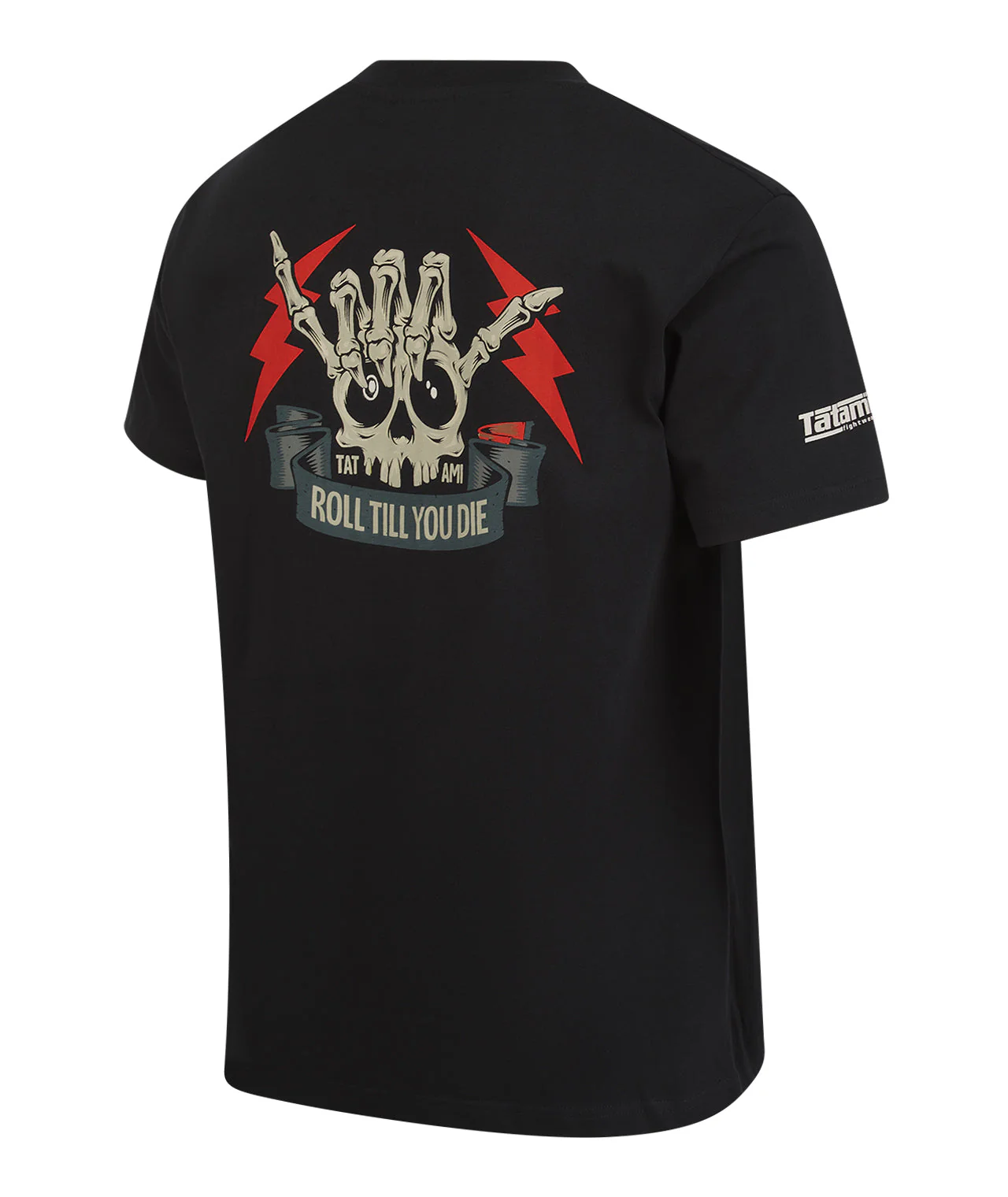 Shaka Skull T-Shirt - Black - Image 3